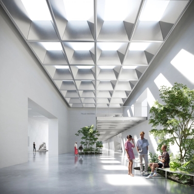 Competition for the extension of the MNAC