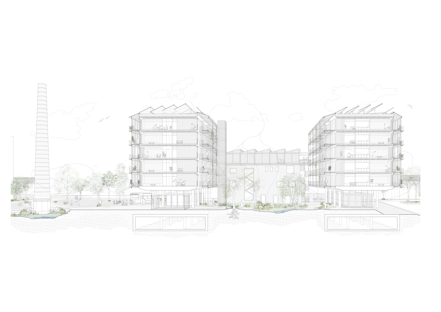 New Kuklenky, Square and Cooperative Housing 1st Prize