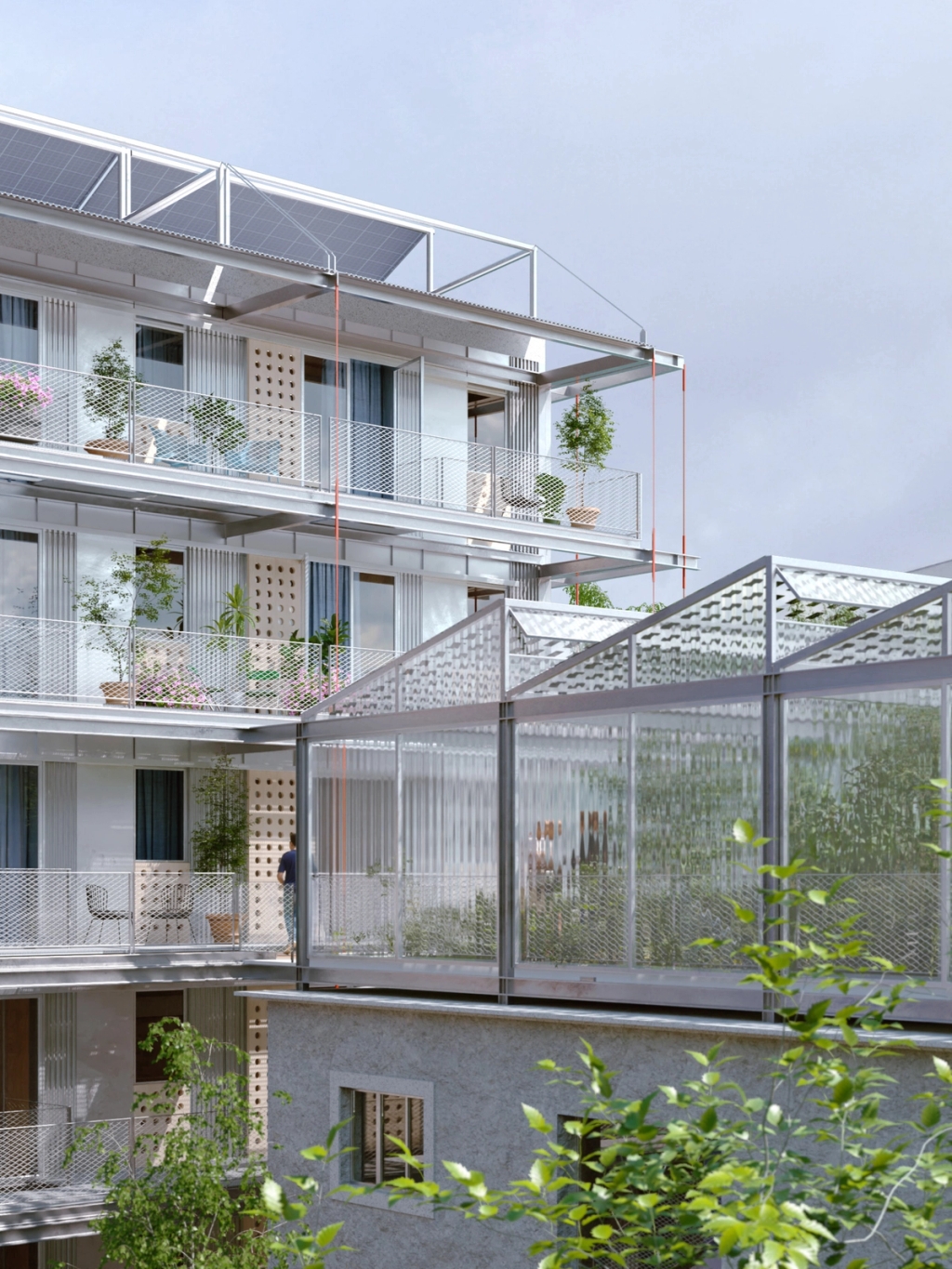 New Kuklenky, Square and Cooperative Housing 1st Prize