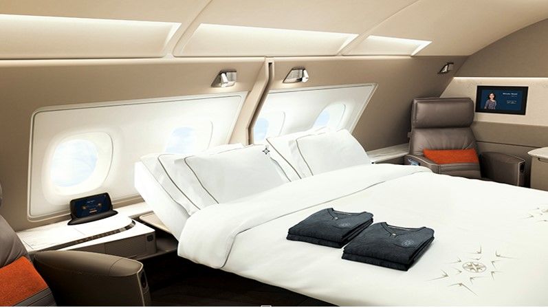 The sleeping suite on some Singapore Airlines’s aircrafts.