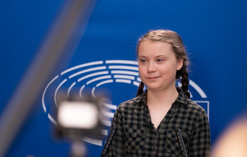 Greta Thunberg, the Swedish climate activist.