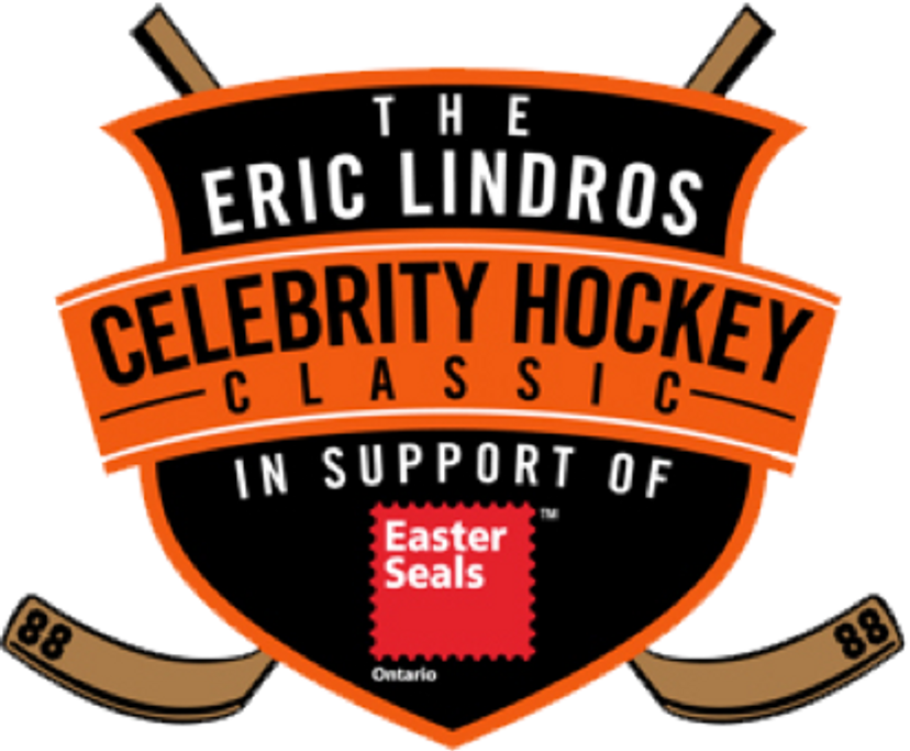 Logo of" The Eric Lindros Celebrity hockey classic in support of Easter seals"