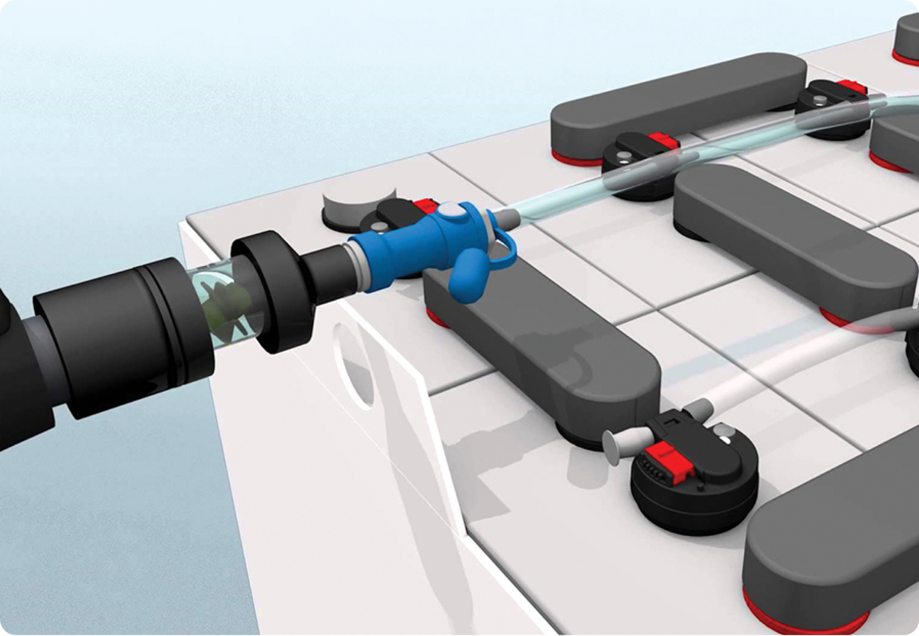 Picture of battery watery system