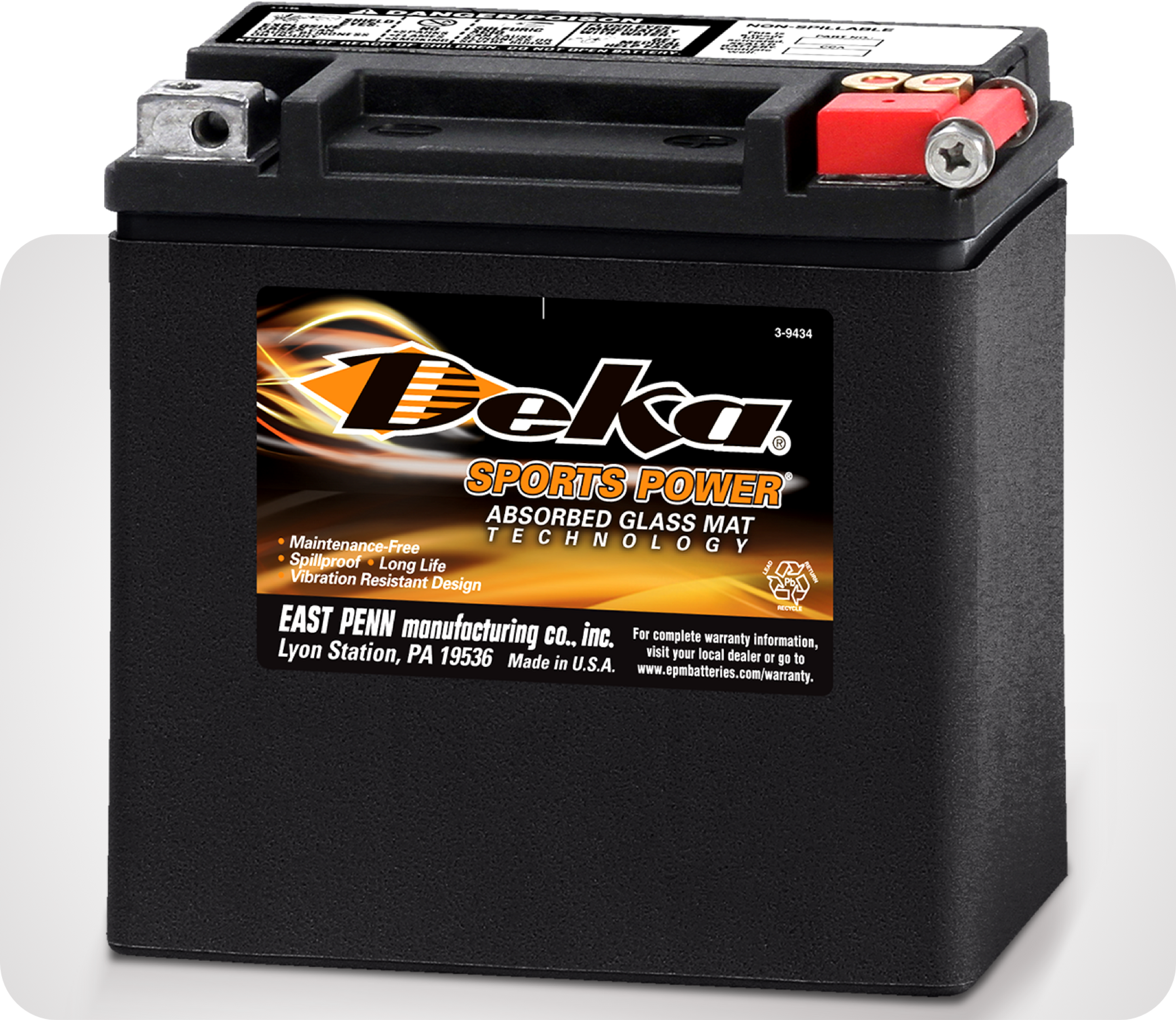Photo de batteries AGM Deka ETX Power Sports