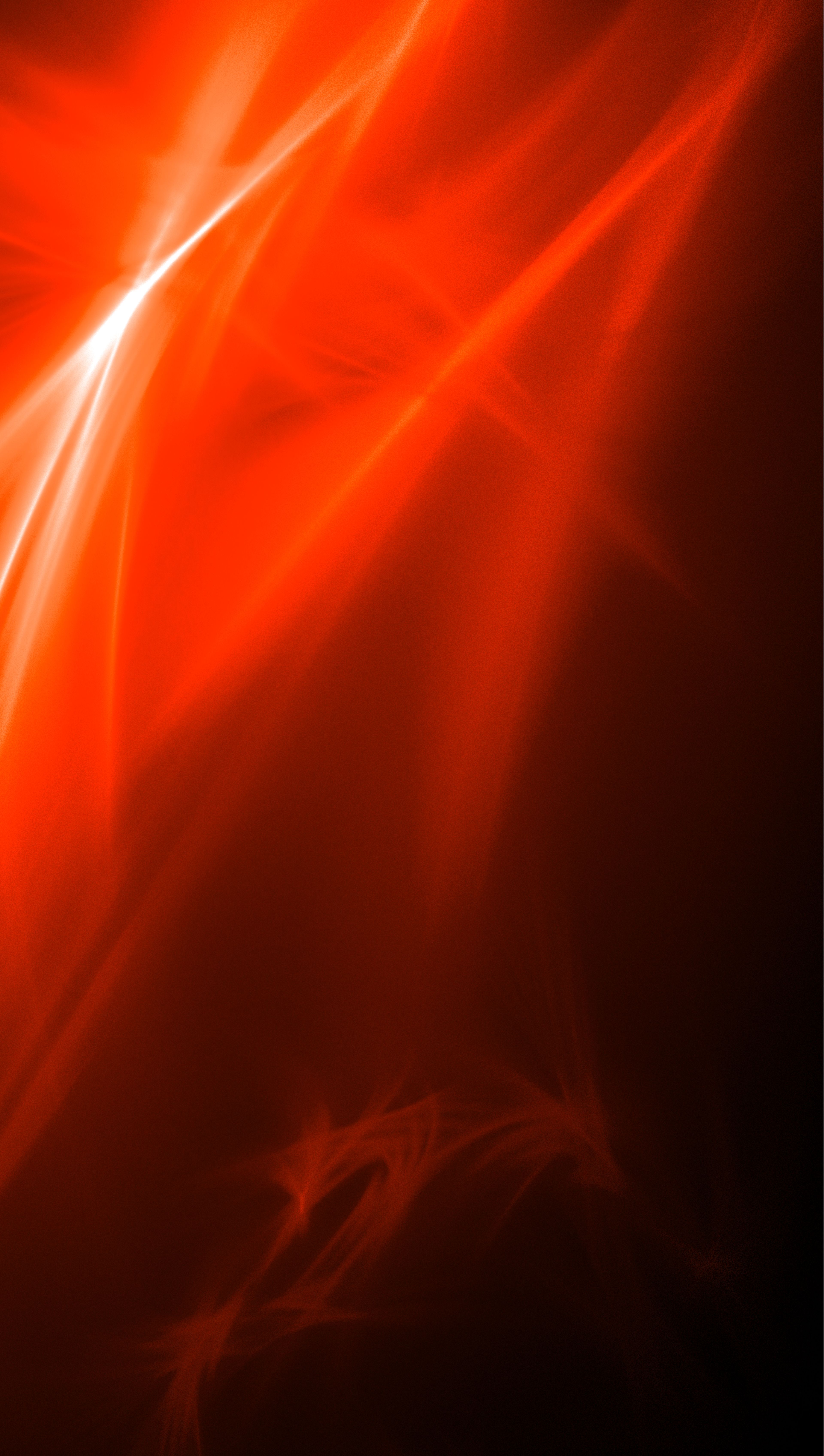 Black background with white, red , orange light flares