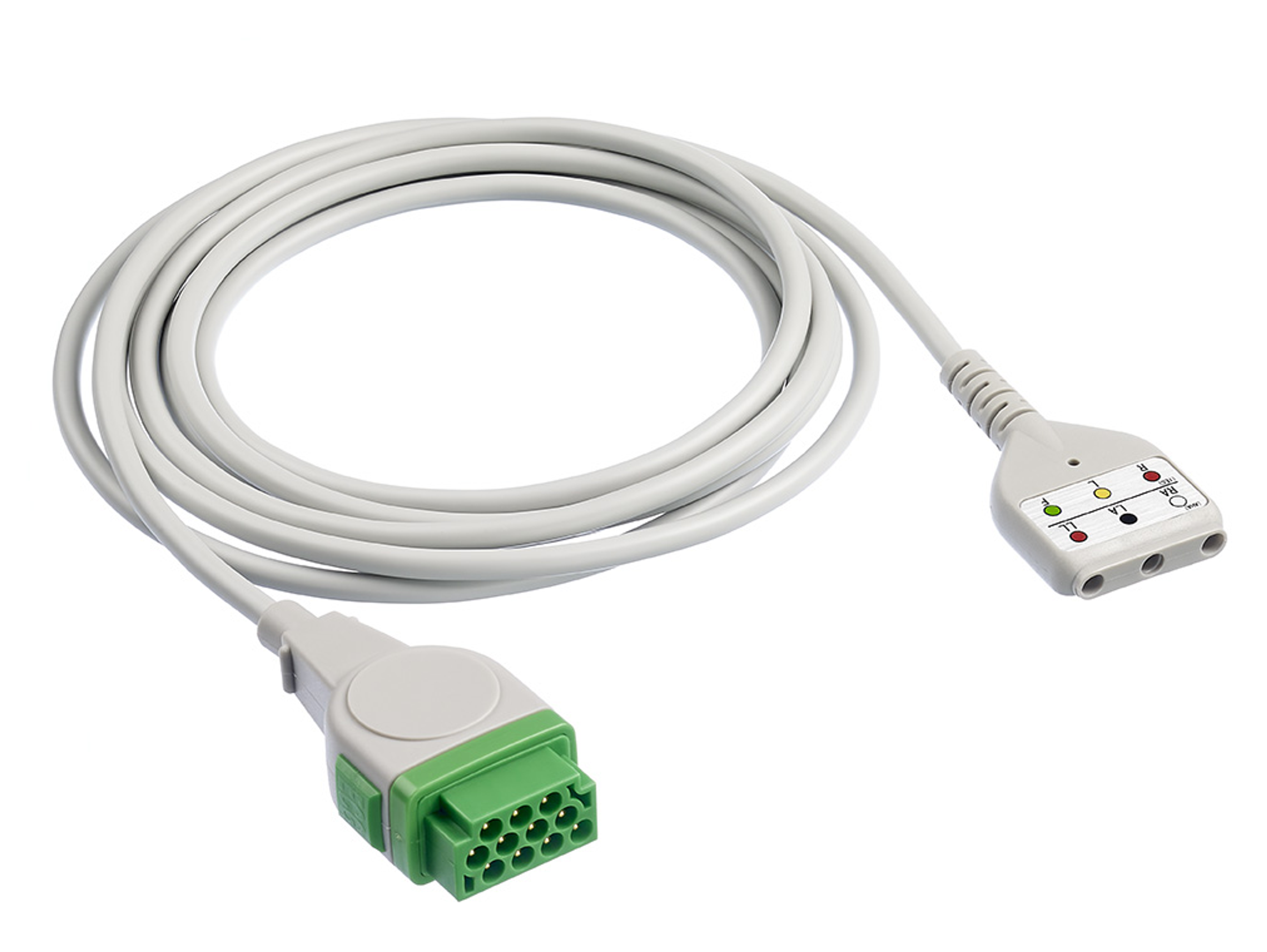 GE Dash/Marquette 3 lead ECG DIN cable 