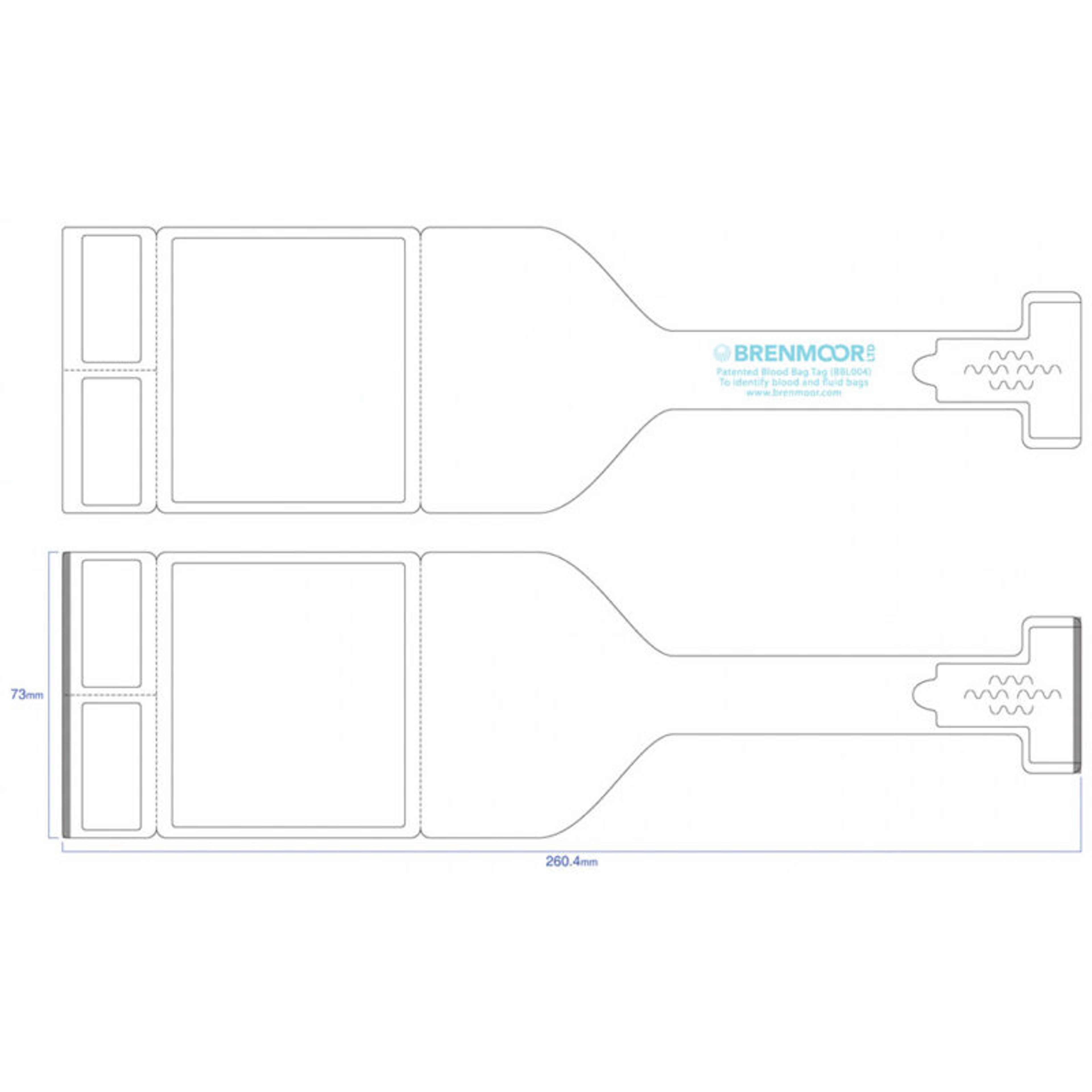 BLOOD BAG TAG LABELS multi-part MHRA compliant printable label tag - 2