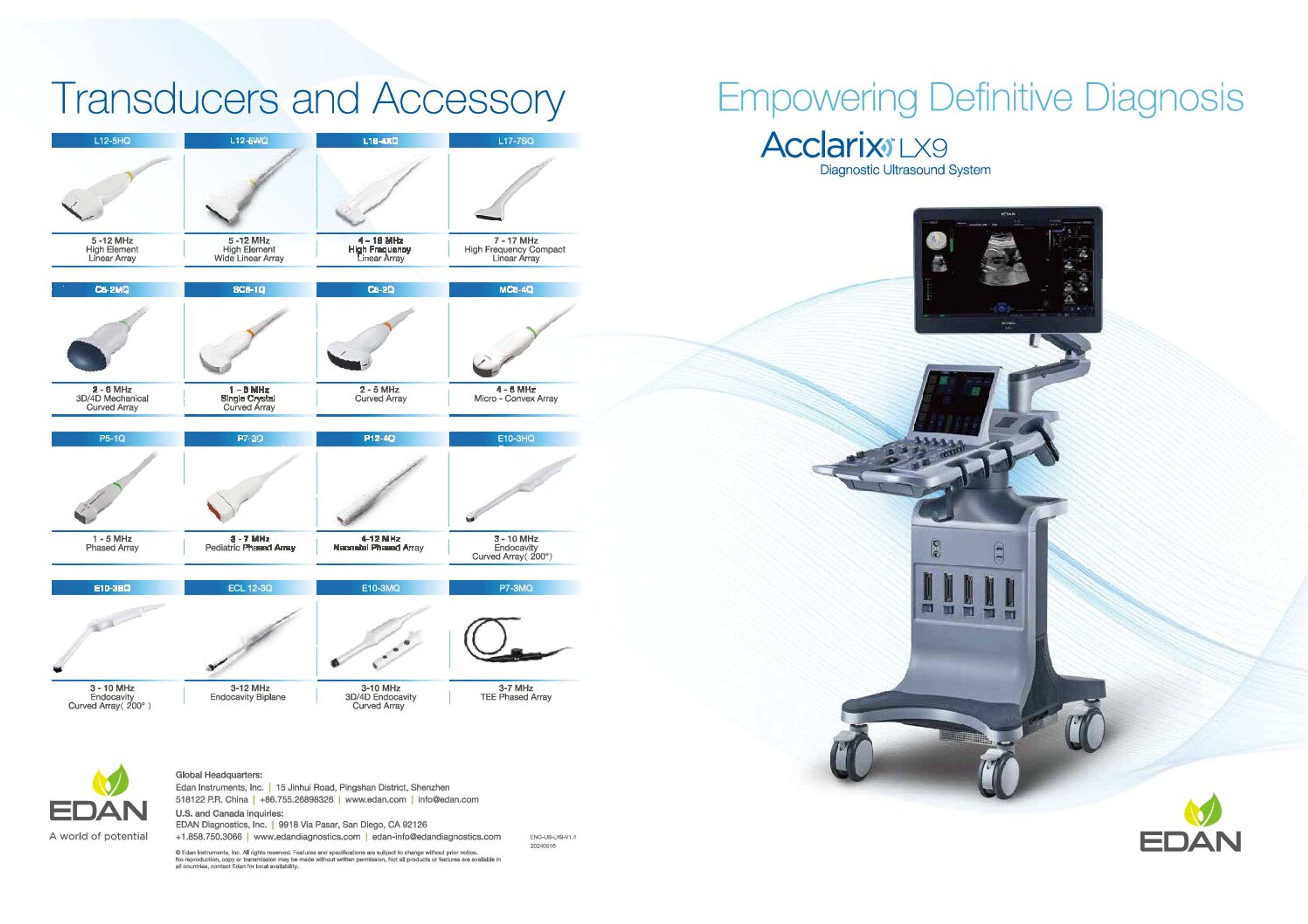 Edan Acclarix LX9 Ultrasound - 2