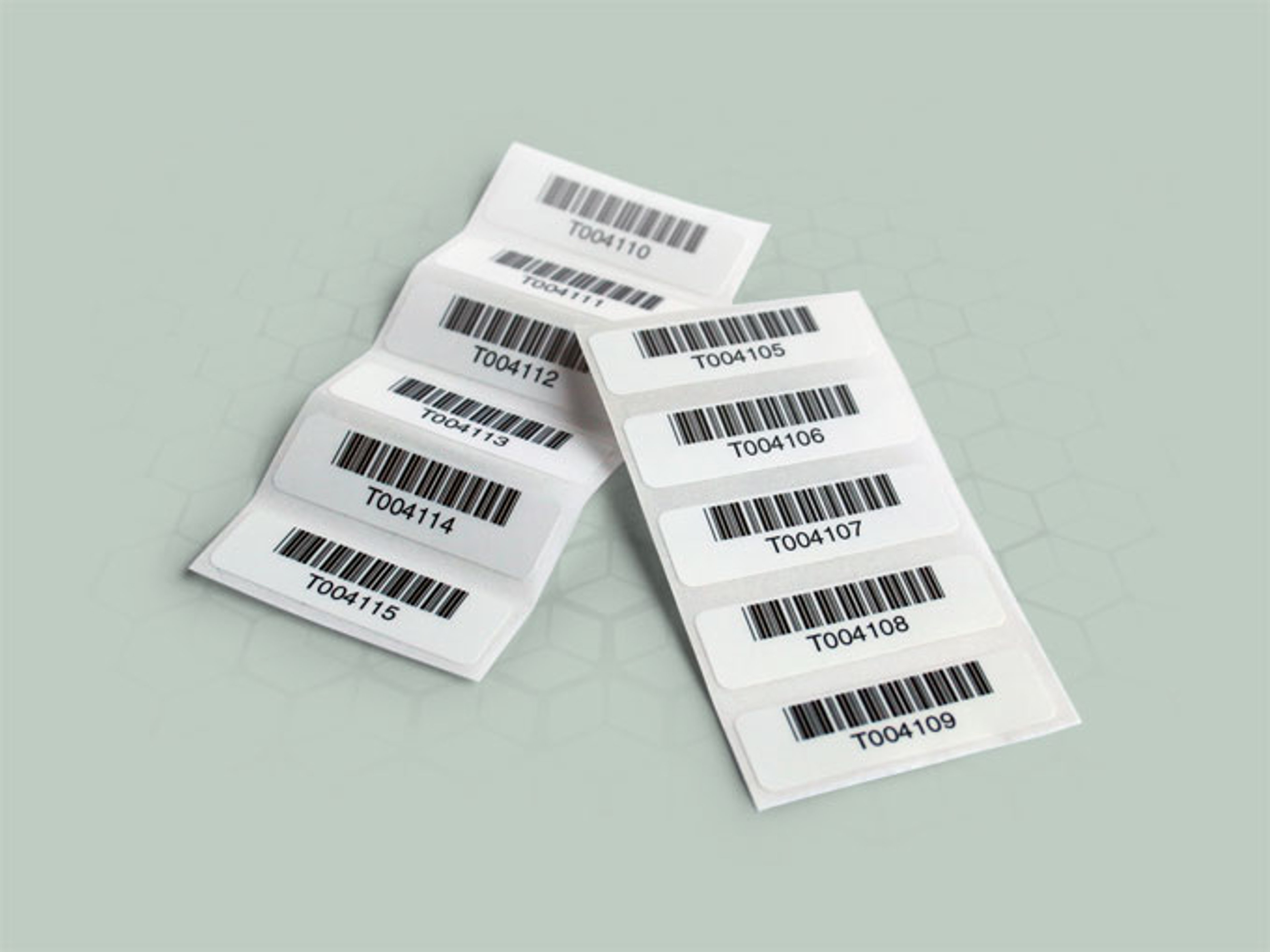CODE 39 labels for use with Haemonetics BloodTrack system