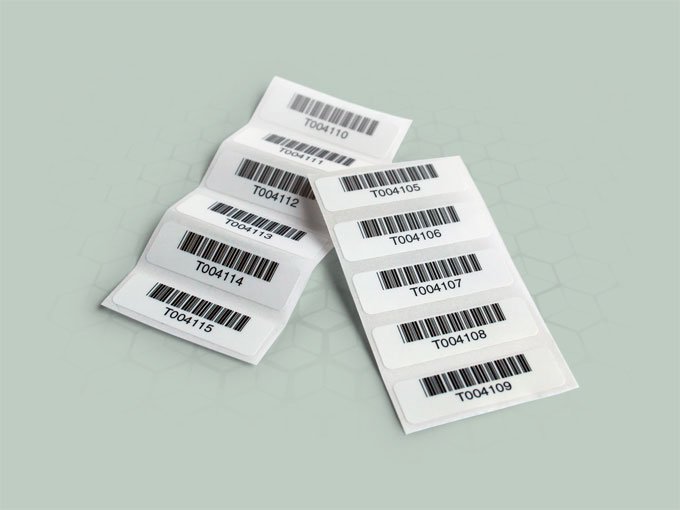 CODE 39 labels for use with Haemonetics BloodTrack system