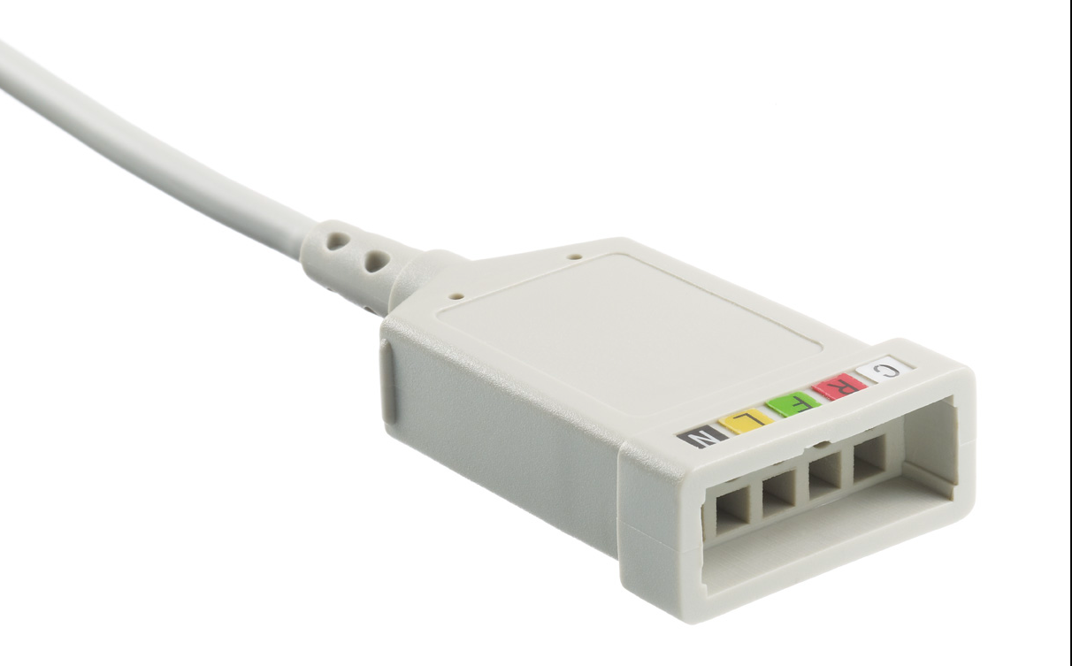 GE 5 lead trunk cable multilink – green plug