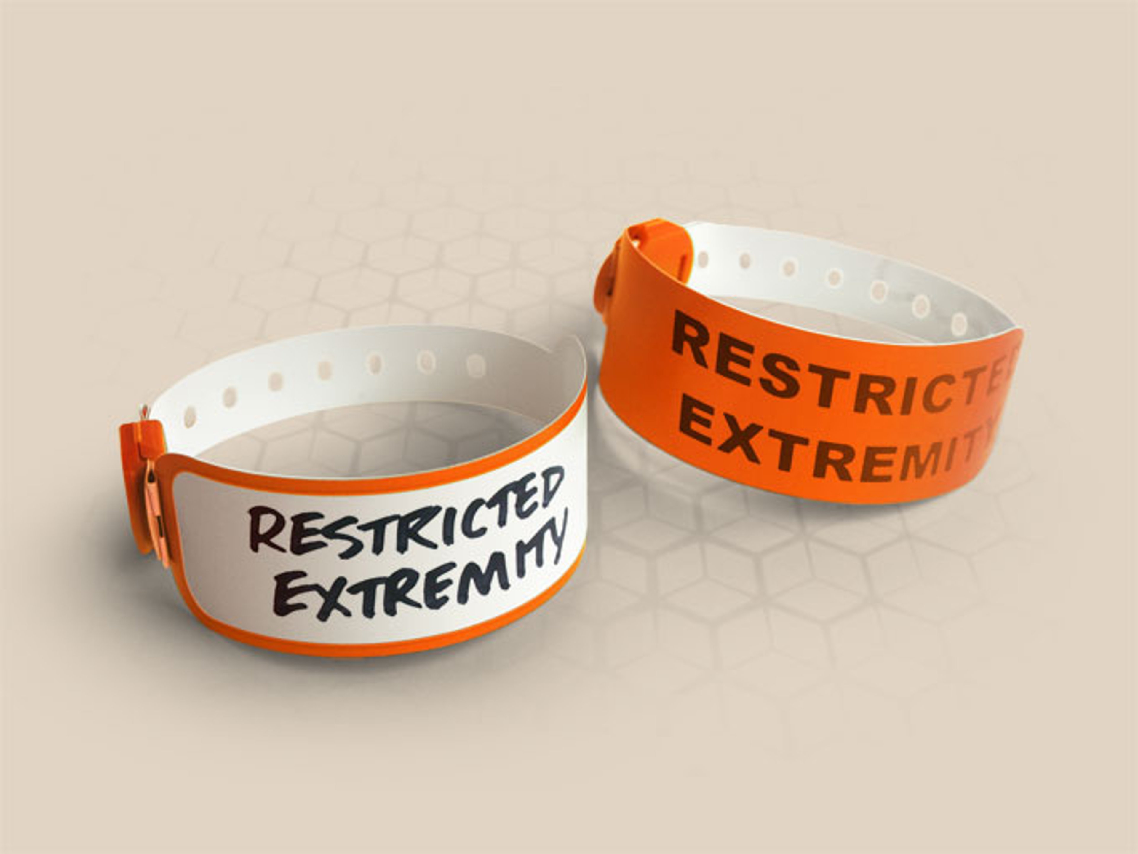 ALERT customised medical alert 30mm clasp-fastening adult hospital wristband - 3