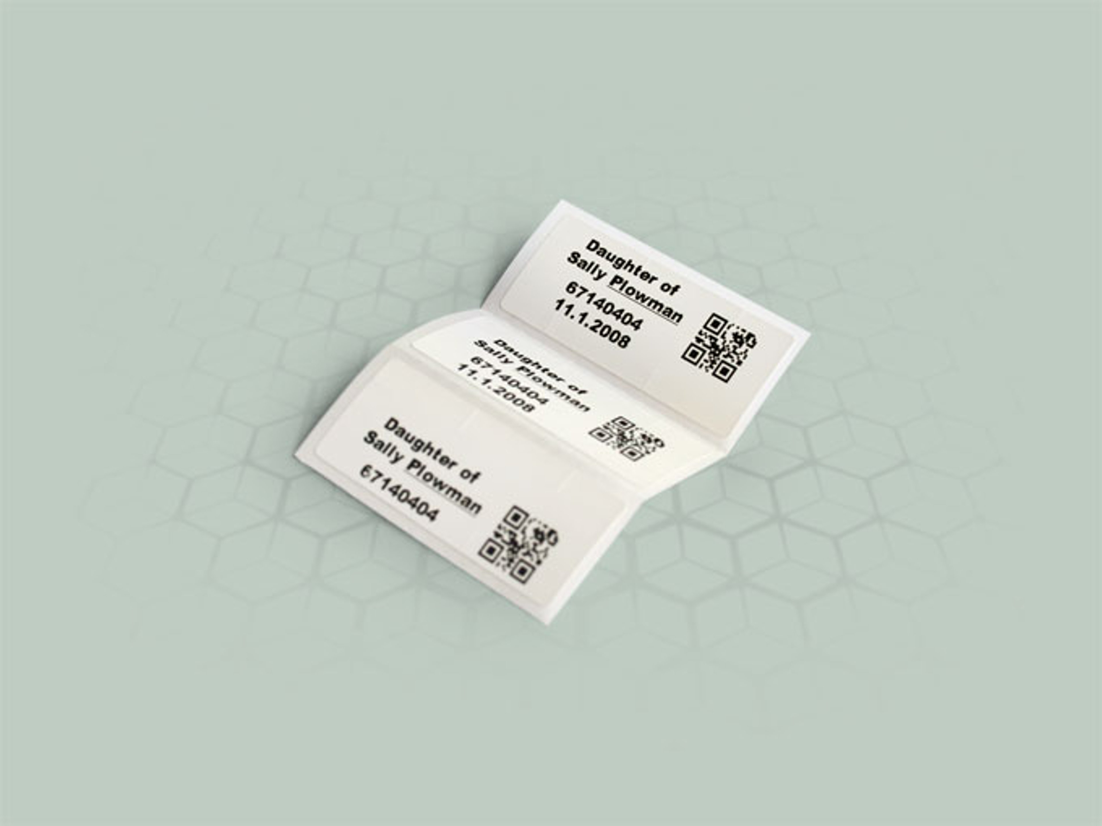 Wristband labels