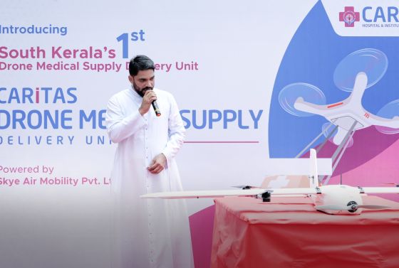 Caritas Hospital Introduced South Kerala’s First Drone-Based Medical Deliveries Unit