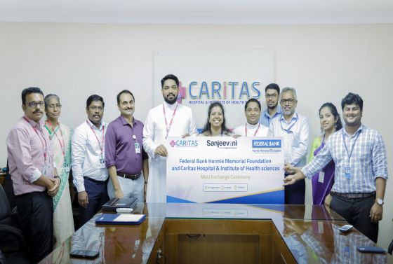 Sanjeevani Project: Caritas Hospital Joins Hands with Federal Bank Once More.