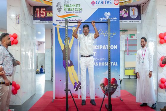 Hanging Challenge at Kottayam Railway Station.