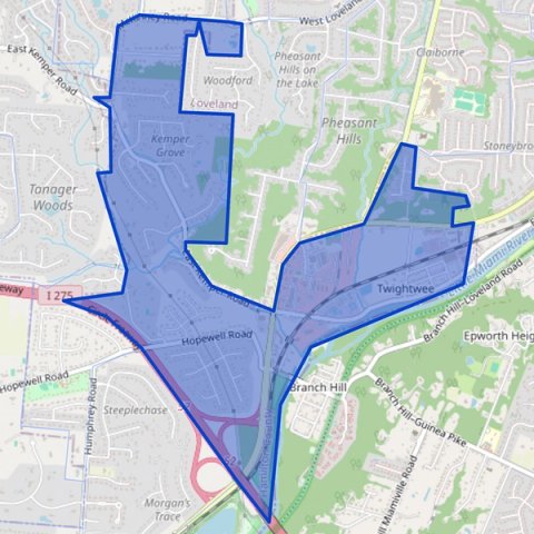 SYMMES-E Precinct map