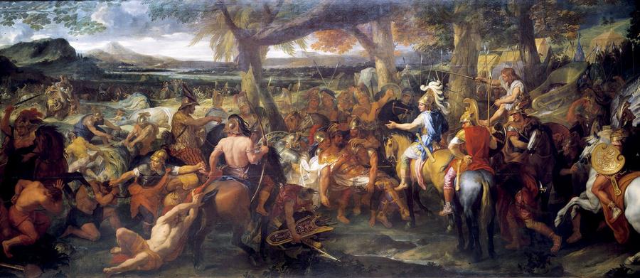 The Paurava kingdom of Porus — Le Brun, Alexander and Porus