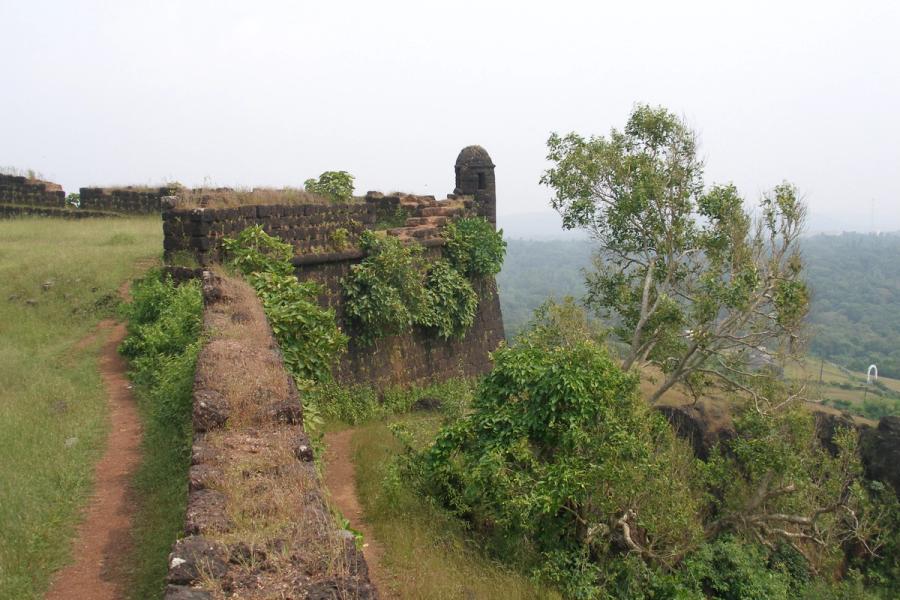 Portuguese India — Vagator Fort, Goa, India, Portuguese military outpost fort