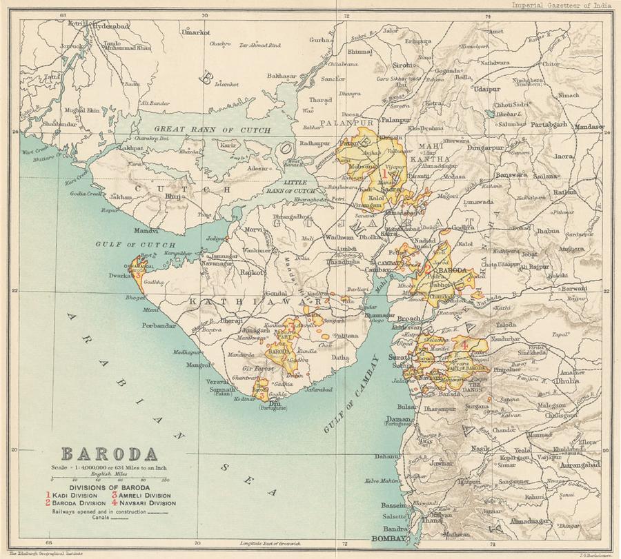 Gaekwads of Baroda — Baroda state 1909