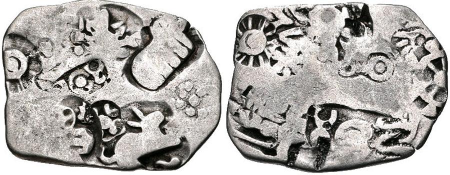 Punch-marked coin Magadha — Nanda dynasty