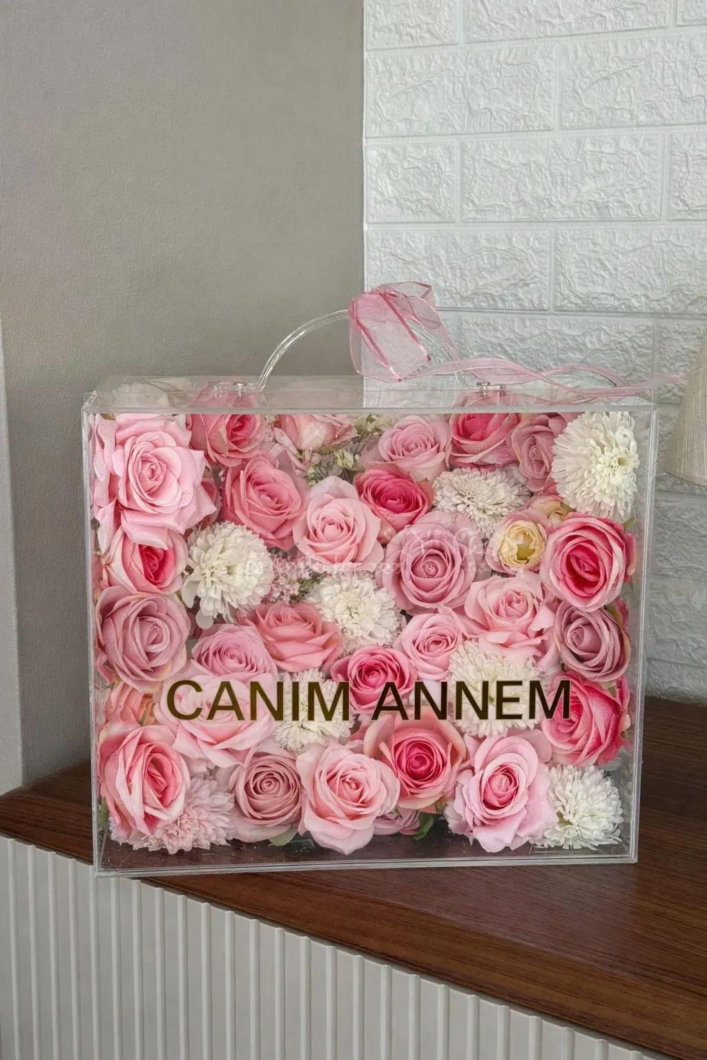 Pleksi Çanta Çiçekleri tasarım örneği 4