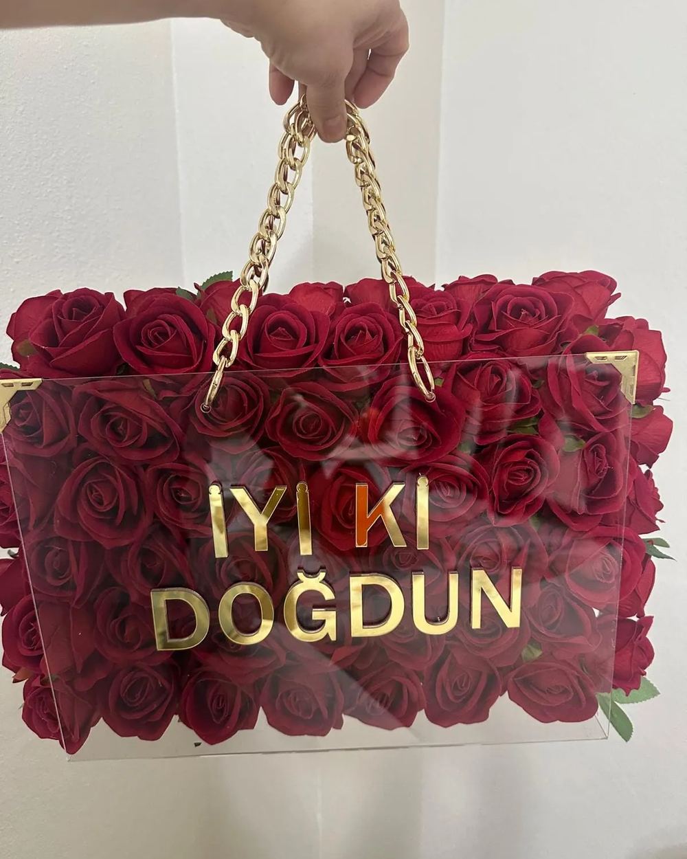 Pleksi Çanta Çiçekleri tasarım örneği 9