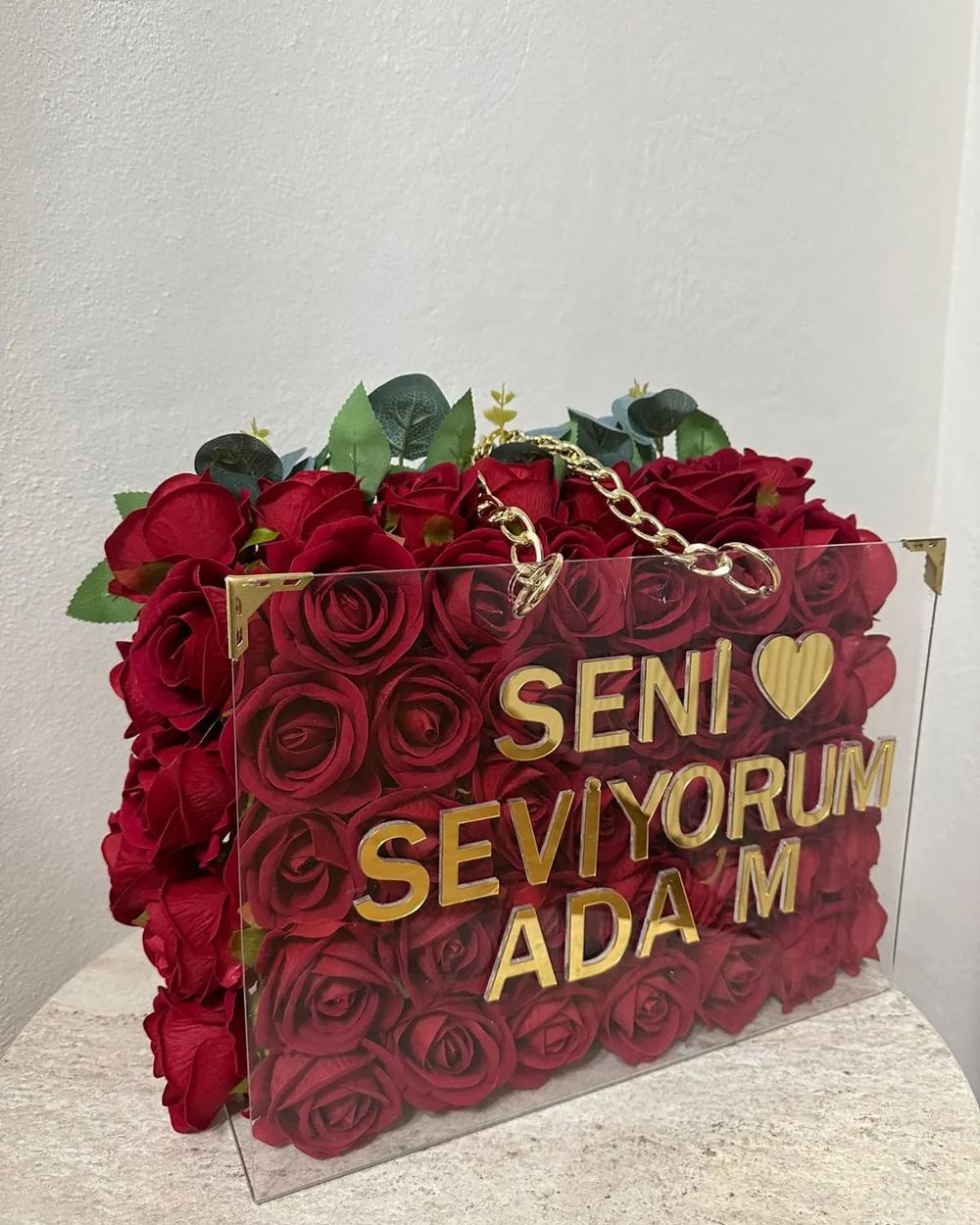 Pleksi Çanta Çiçekleri tasarım örneği 11