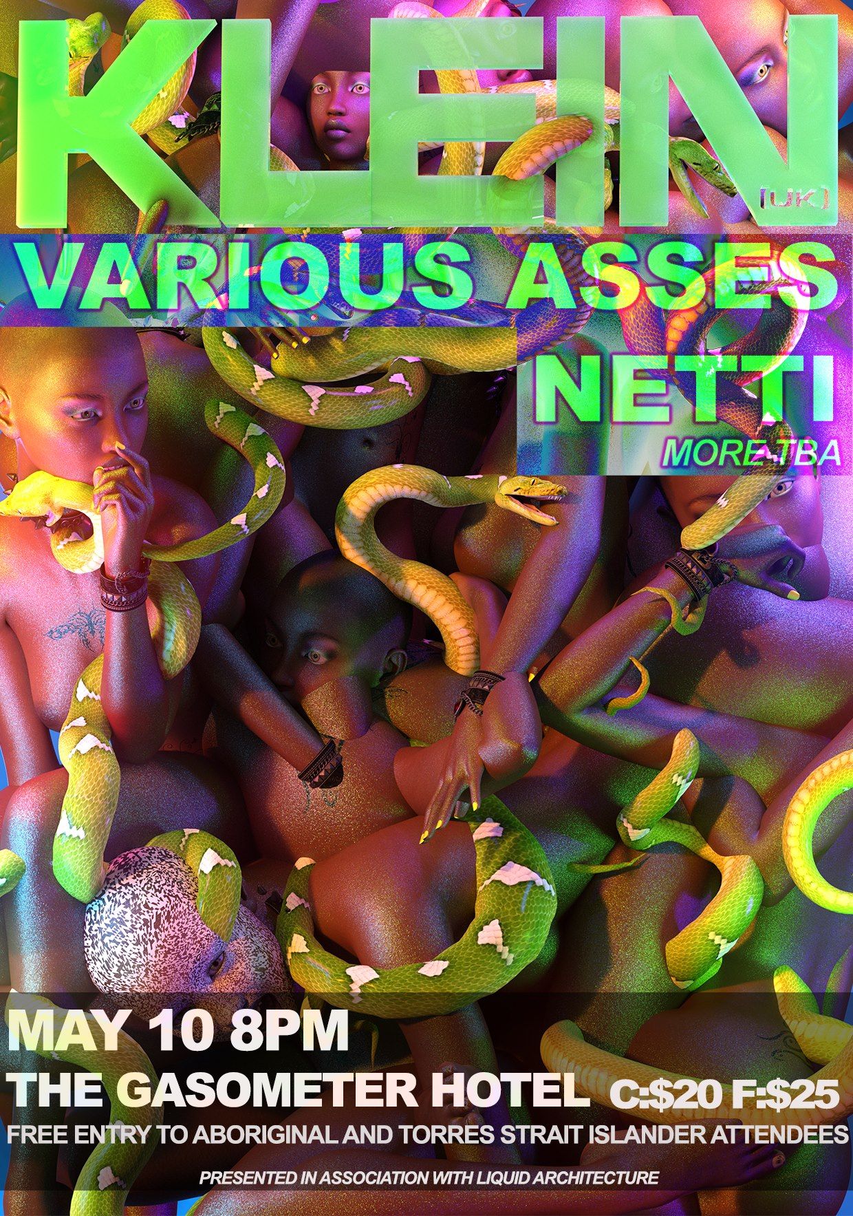 Klein, Various Asses, Netti, Kandere, DJ Spunkgunk