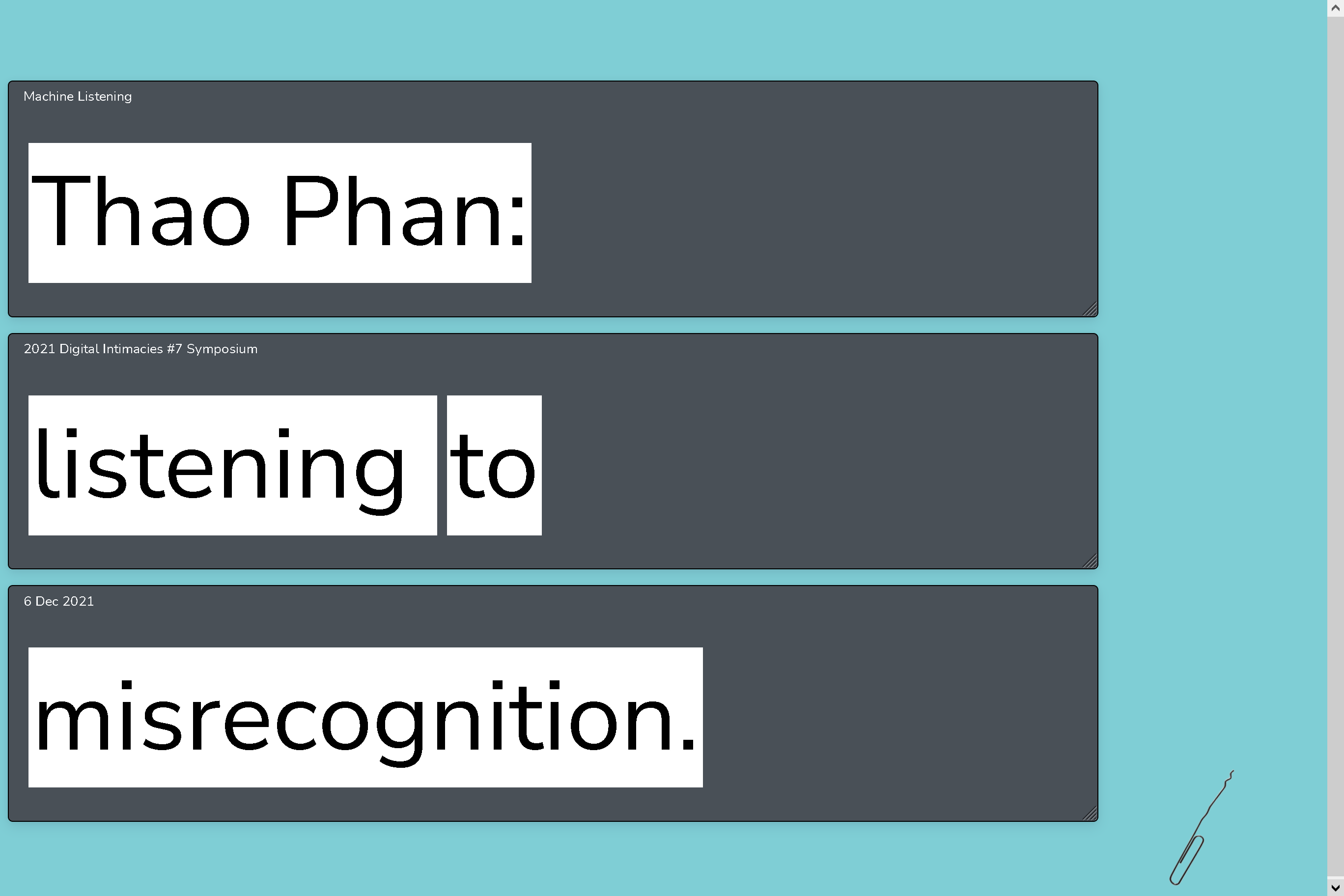 Thao Phan: Listening to Misrecognition