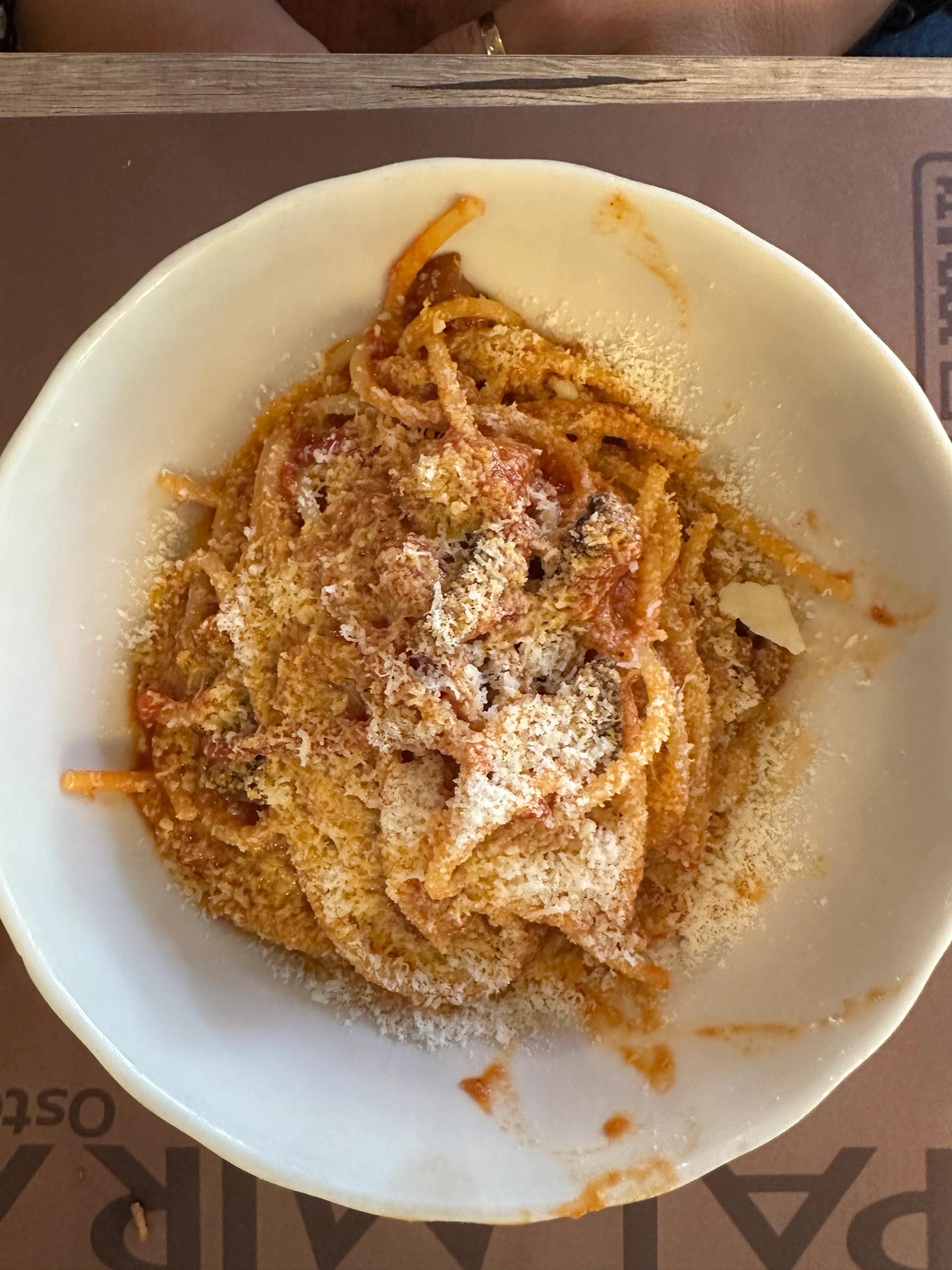 Amatriciana chez Osteria Palmira à Rome