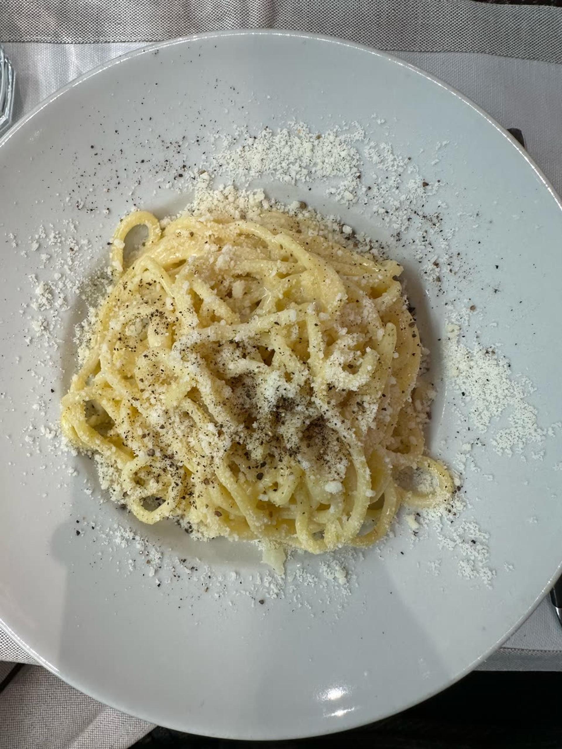 Cacio e Pepe pasta - Roscioli Salumeria con Cucina