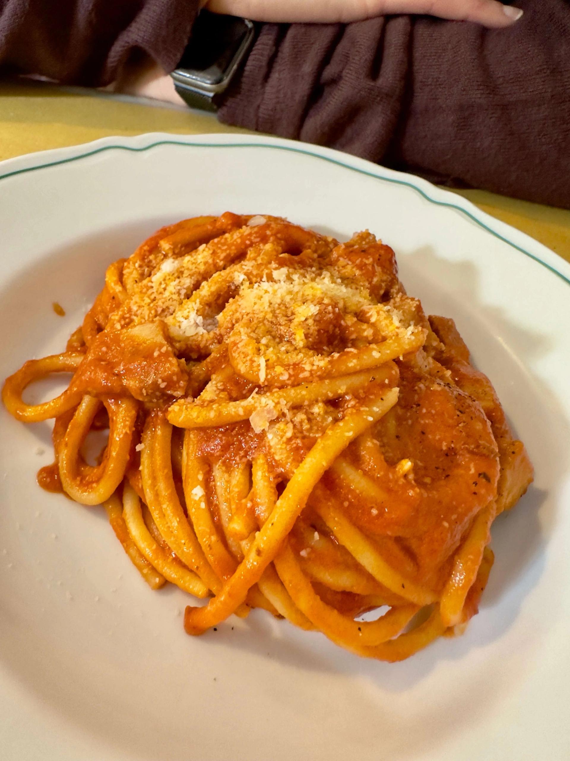 Amatriciana at Santo Palato in Rome