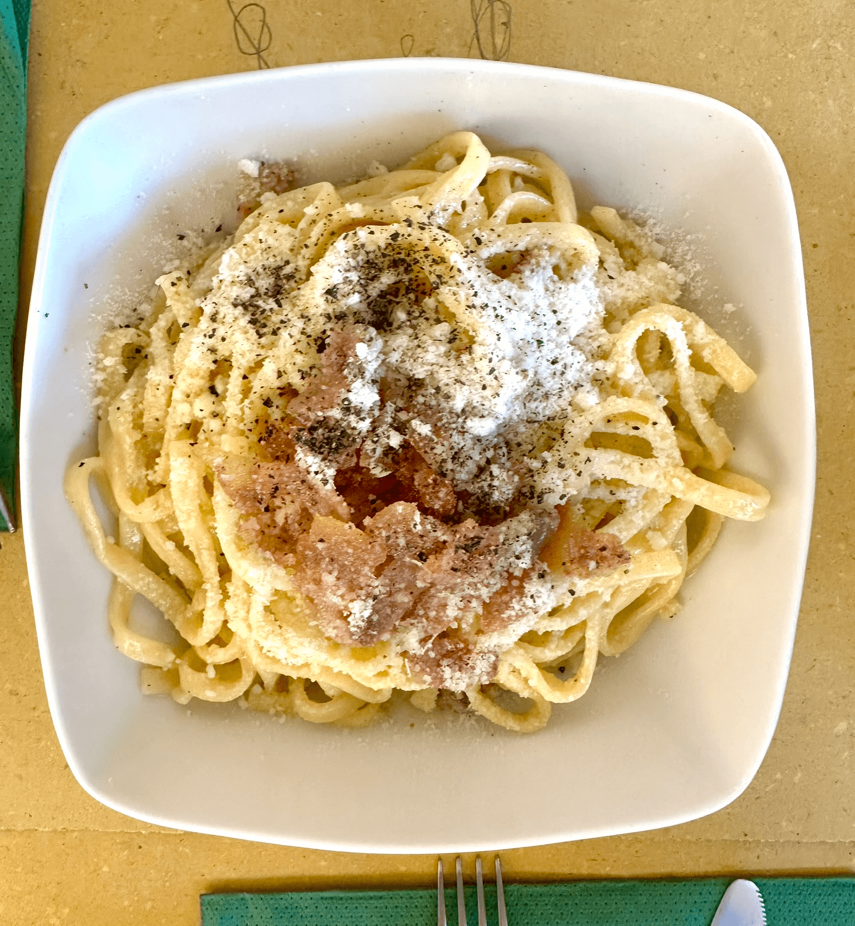 Gricia pasta da Osteria La Sol Fa Gricia pasta - Osteria La Sol Fa