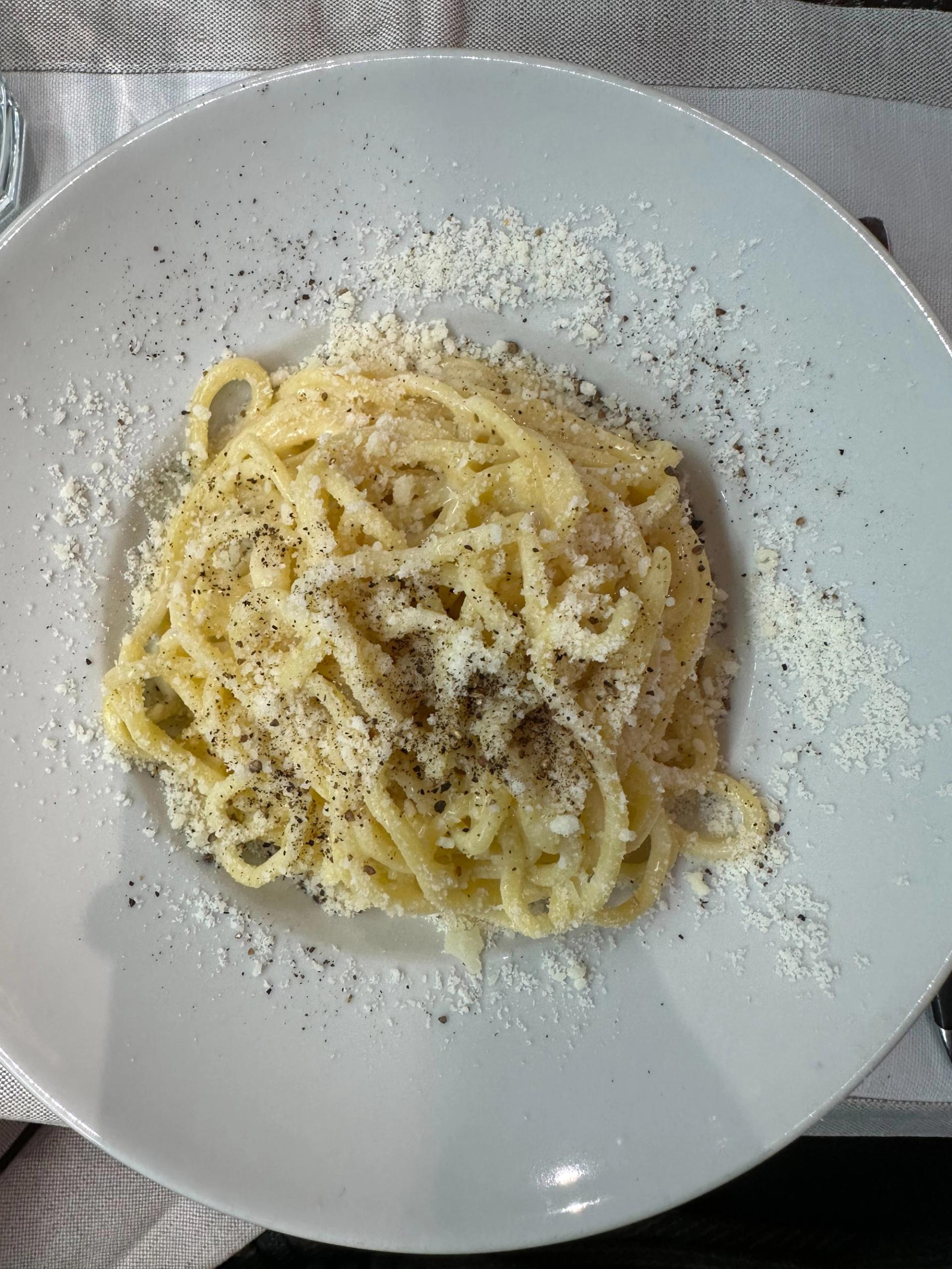 Cacio e Pepe pasta - Roscioli Salumeria con Cucina