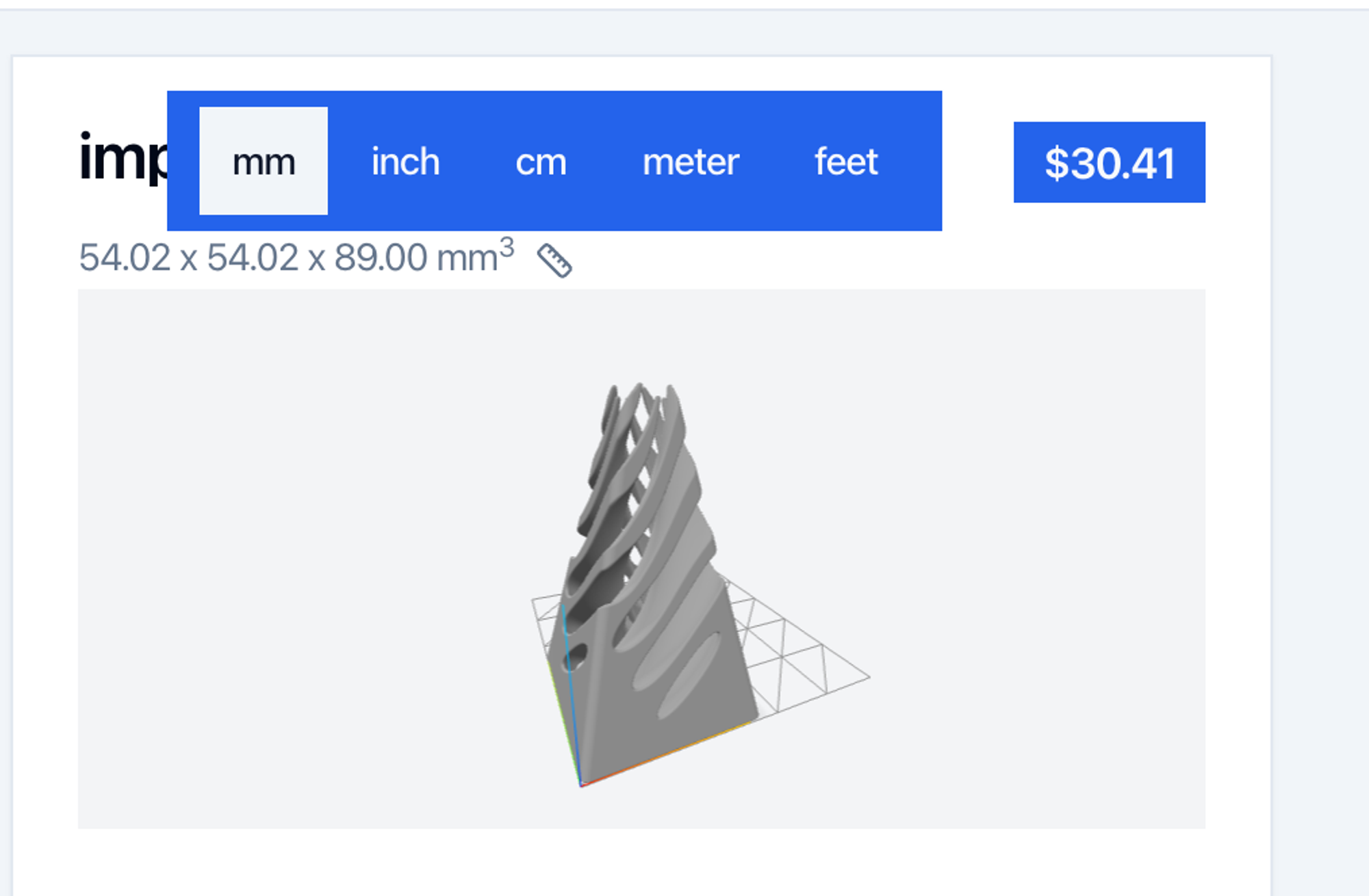 Screenshot of the new scale options