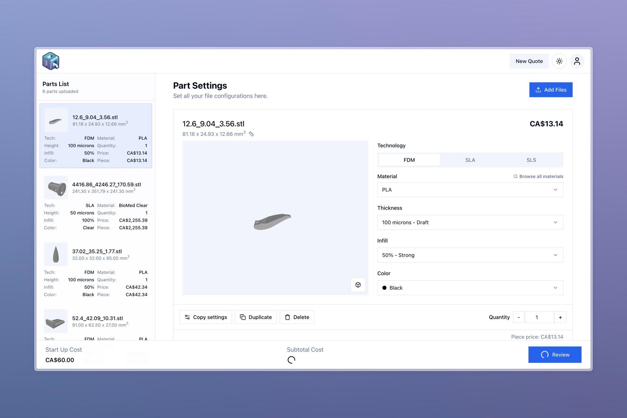 New Customer Facing Interface