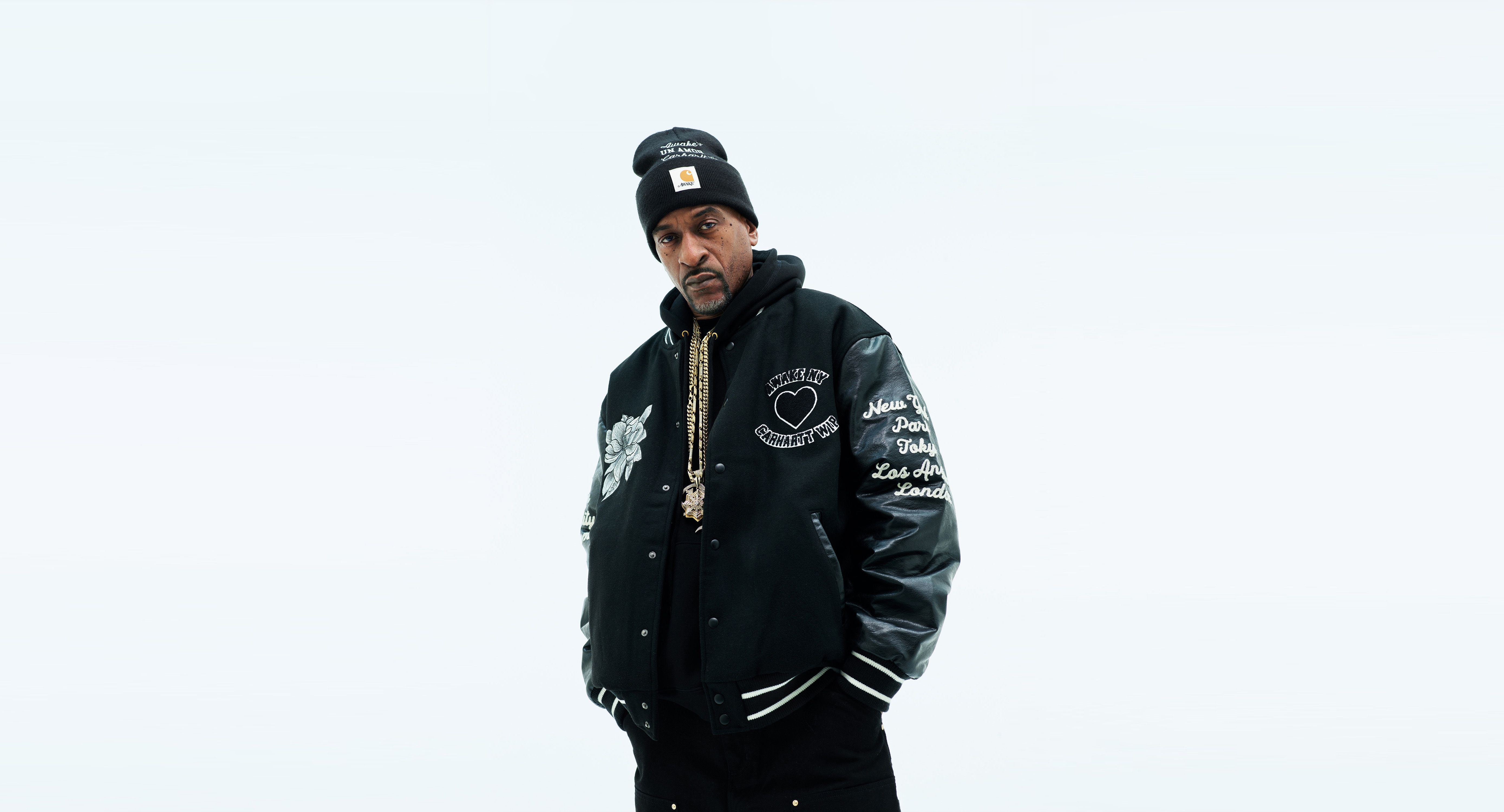 Carhartt WIP x AWAKE NY UN Amor Beanie 黒 Awake NY x Carhartt WIP Un Amor Beanie - Black – Kith