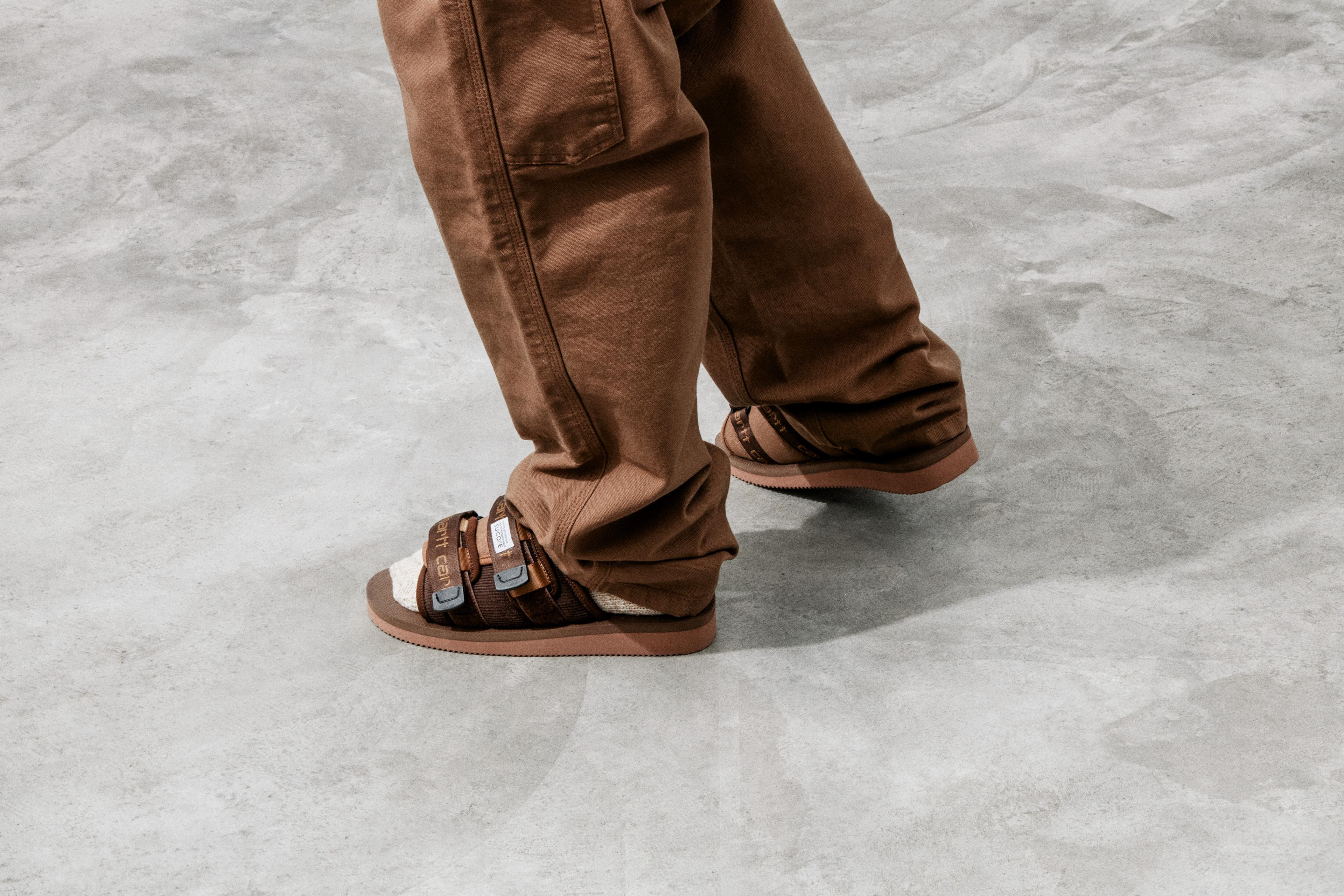 ~New W/ Box! Mens Suicoke Carhartt WIP Depa 2 Cab Brown Casual Sandals Size 13 Carhartt WIP x Suicoke | Carhartt WIP main image 3