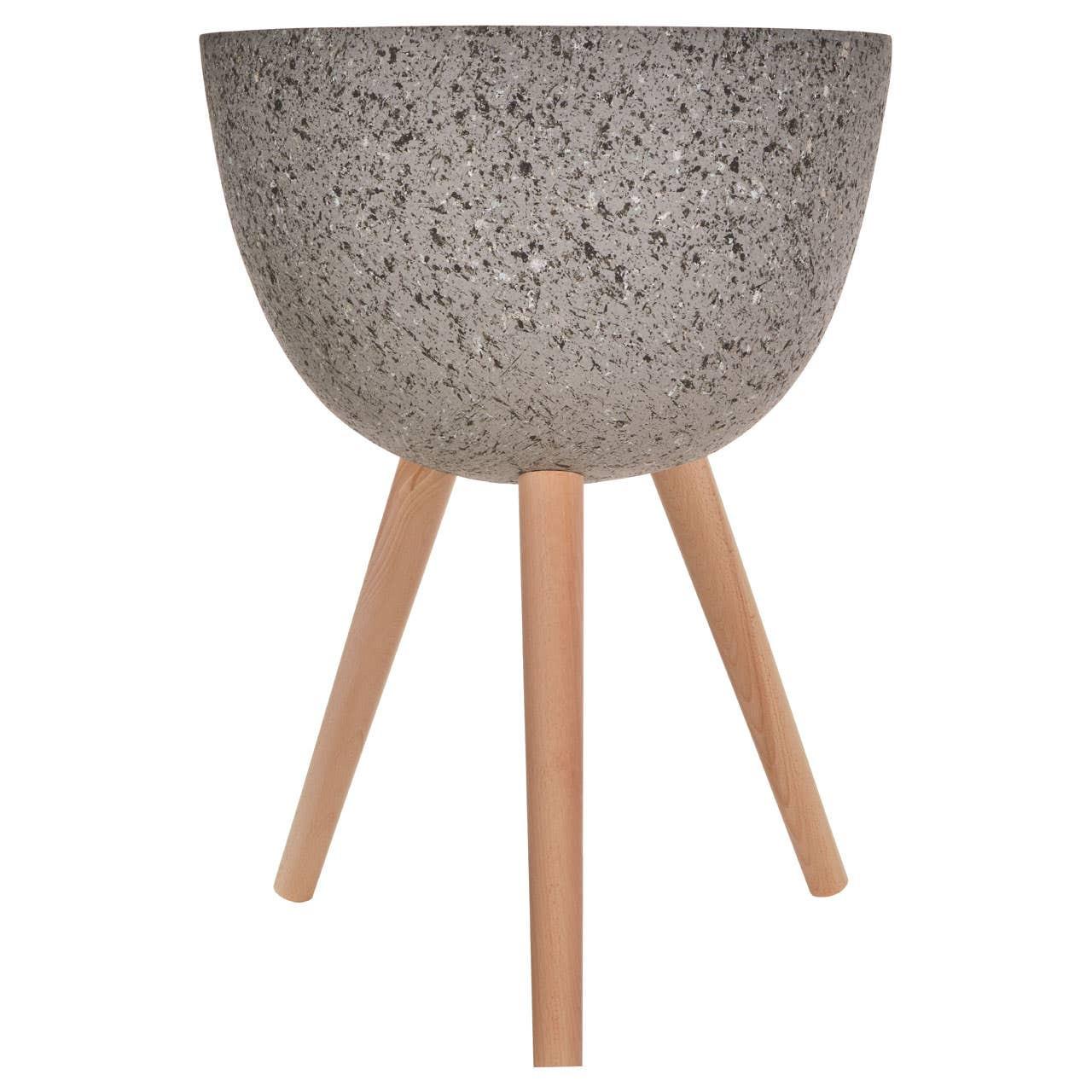 Darnell Large Grey Speckled Planter | Kaiku
