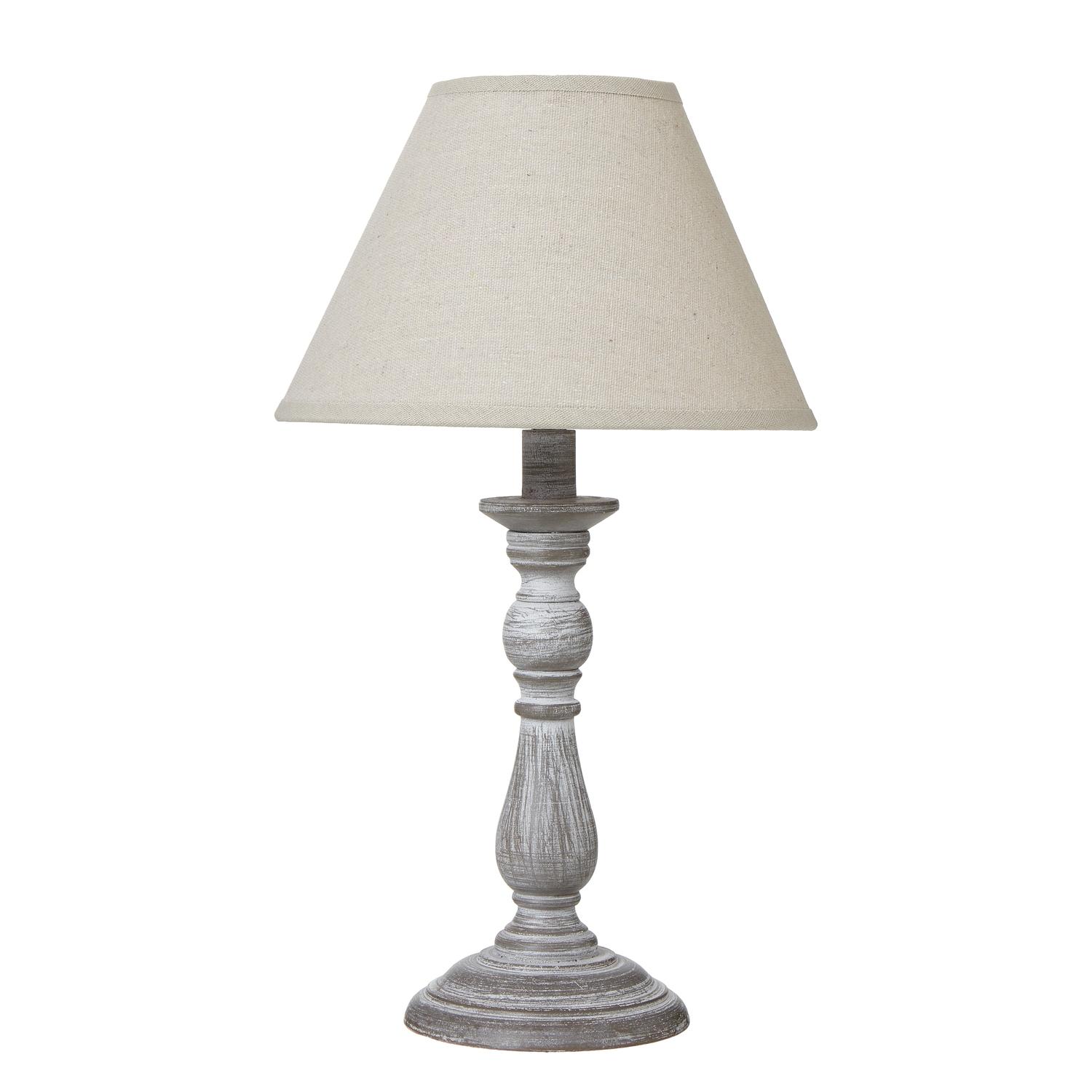 Augusta Column Table Lamp With Linen Shade | Kaiku