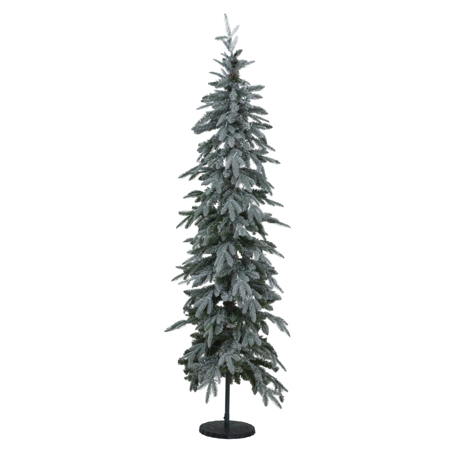 Slim Snowy Woodland Pre-Lit 200 Led Christmas Tree | Kaiku