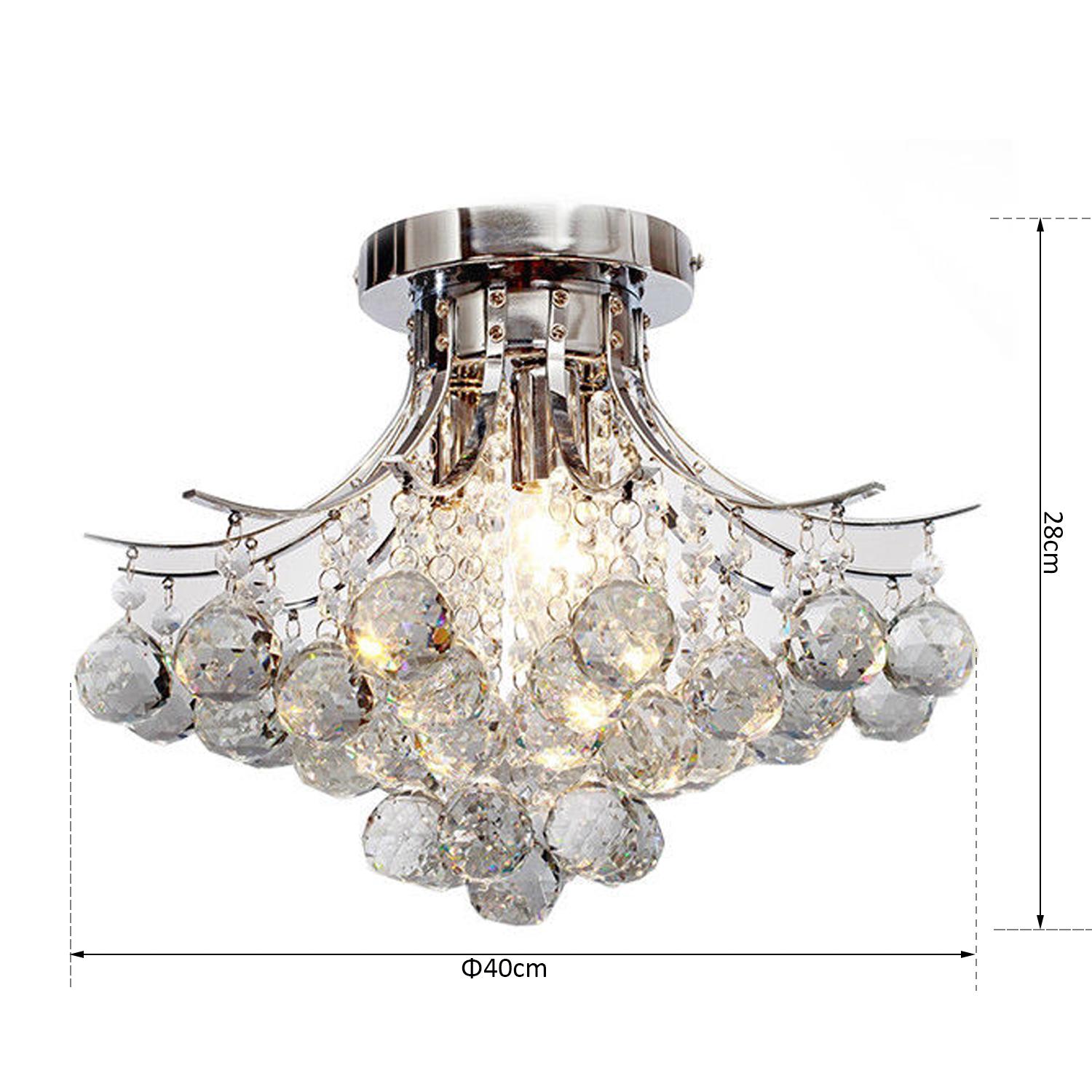 K9 Crystal Droplet Chandelier, Three-Light | Kaiku