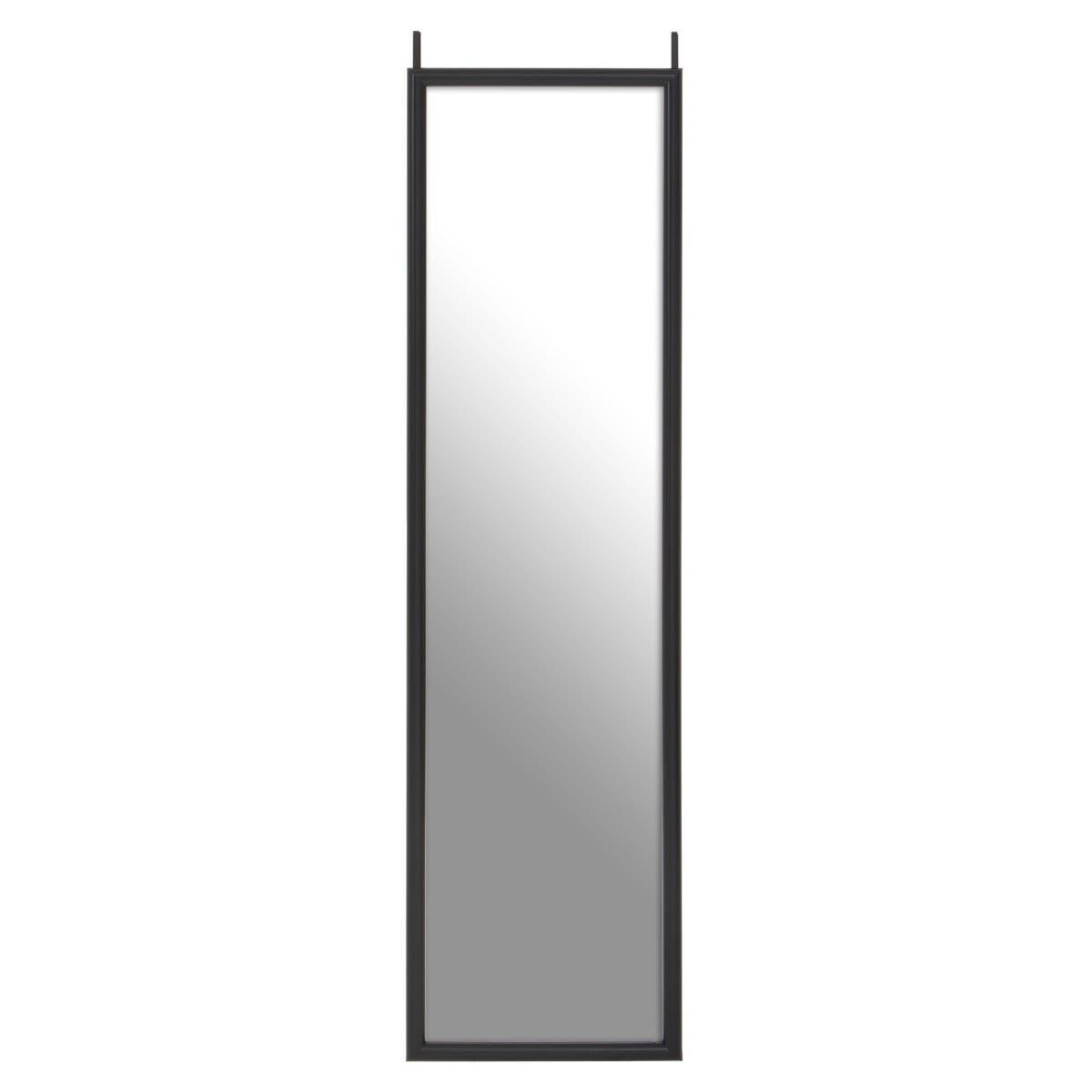 Mize Black Plastic Frame Over Door Mirror | Kaiku