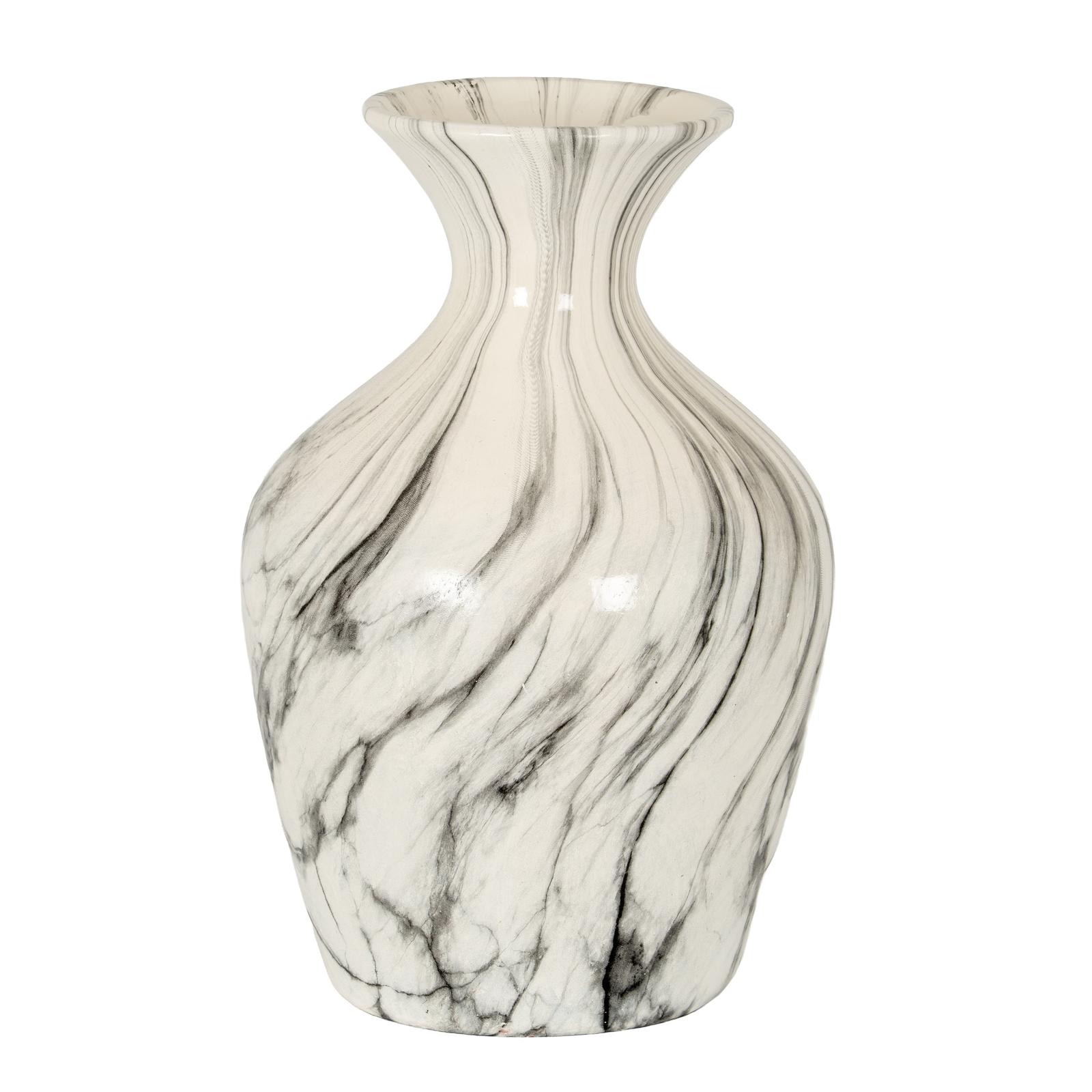 Marble Effect Ellipse Large Vase | Kaiku