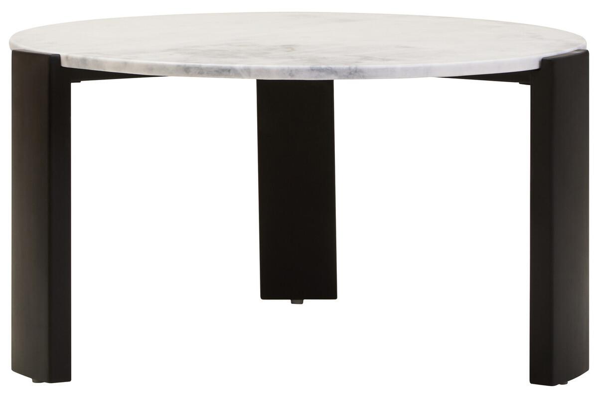 Palermo Round White Marble Top Large Coffee Table | Kaiku
