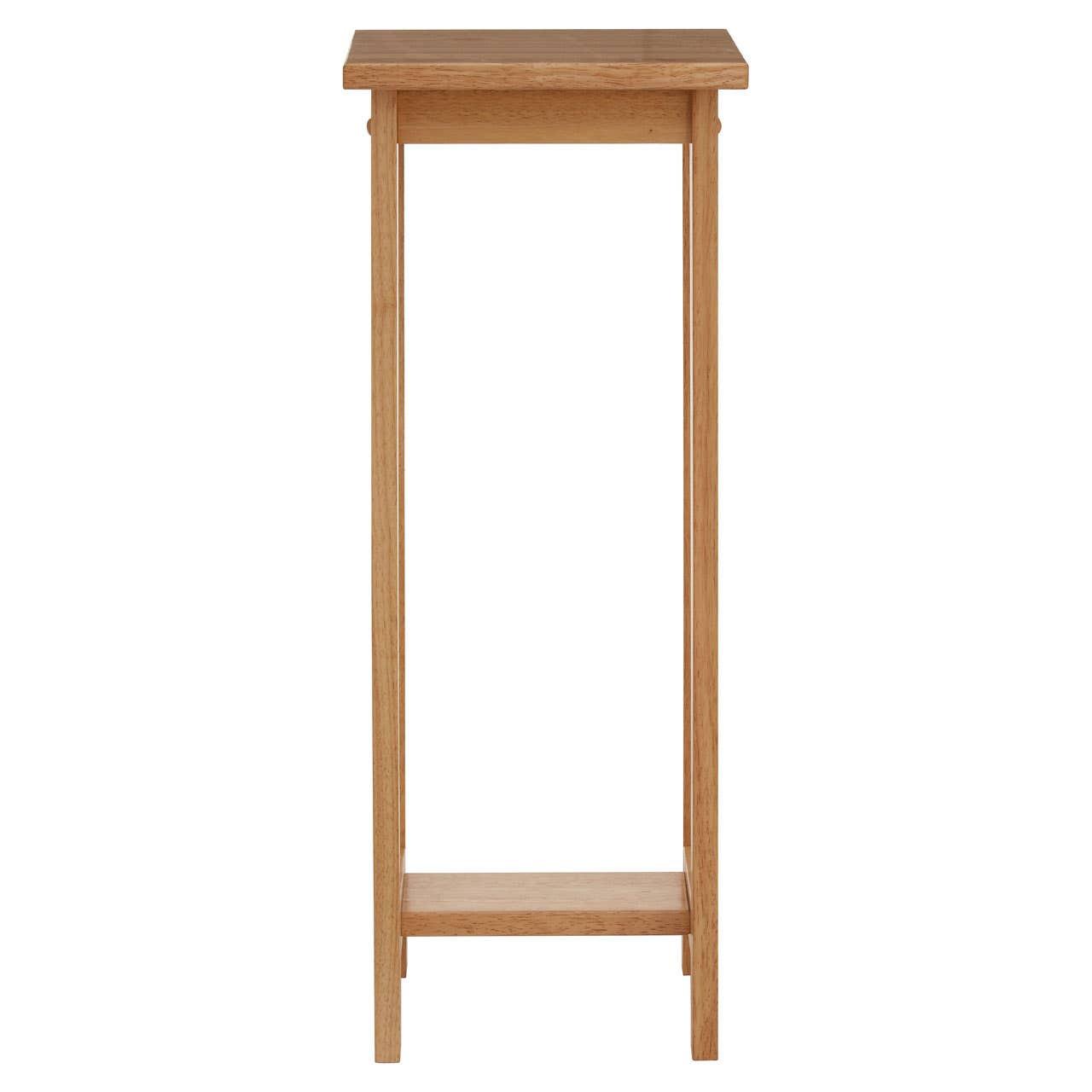 Selby Natural Tropical Hevea Wood Square Plant Stand | Kaiku