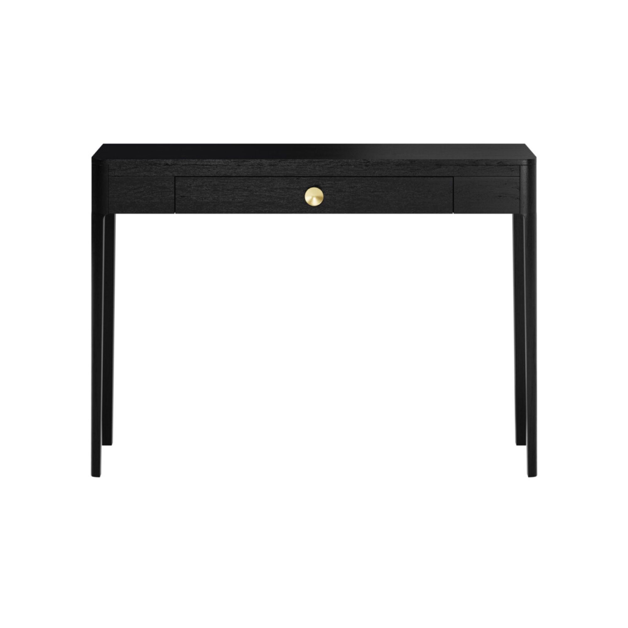 Abberley One Drawer Black Console Table | Kaiku
