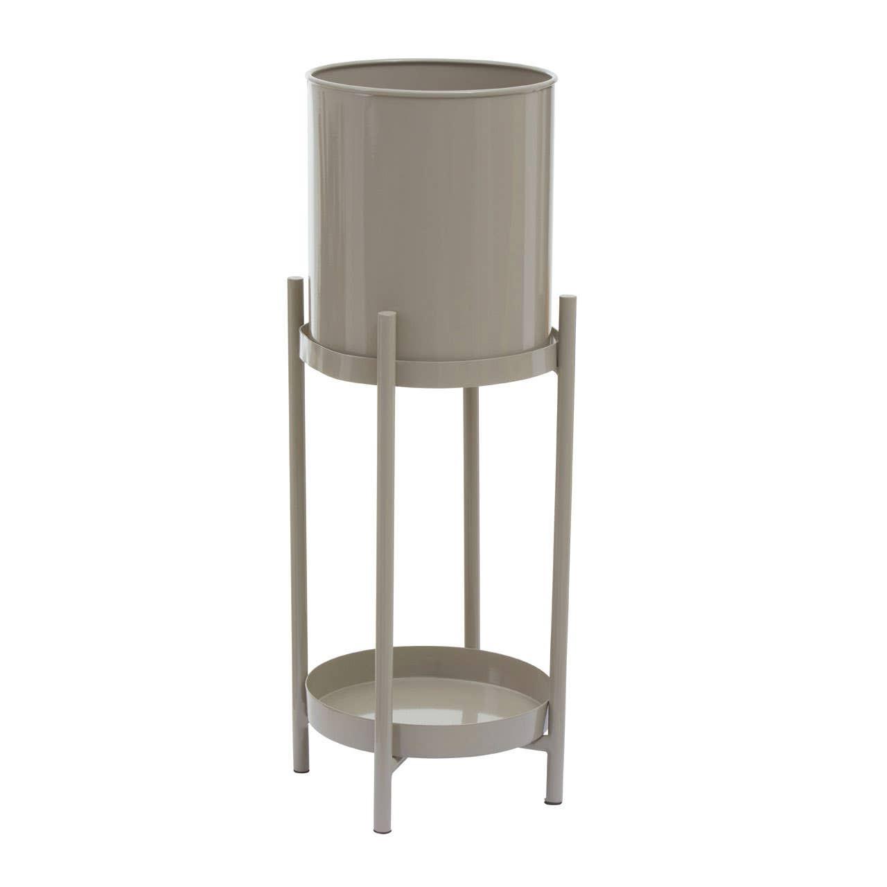 Asher Two Tier Grey Plant Stand | Kaiku