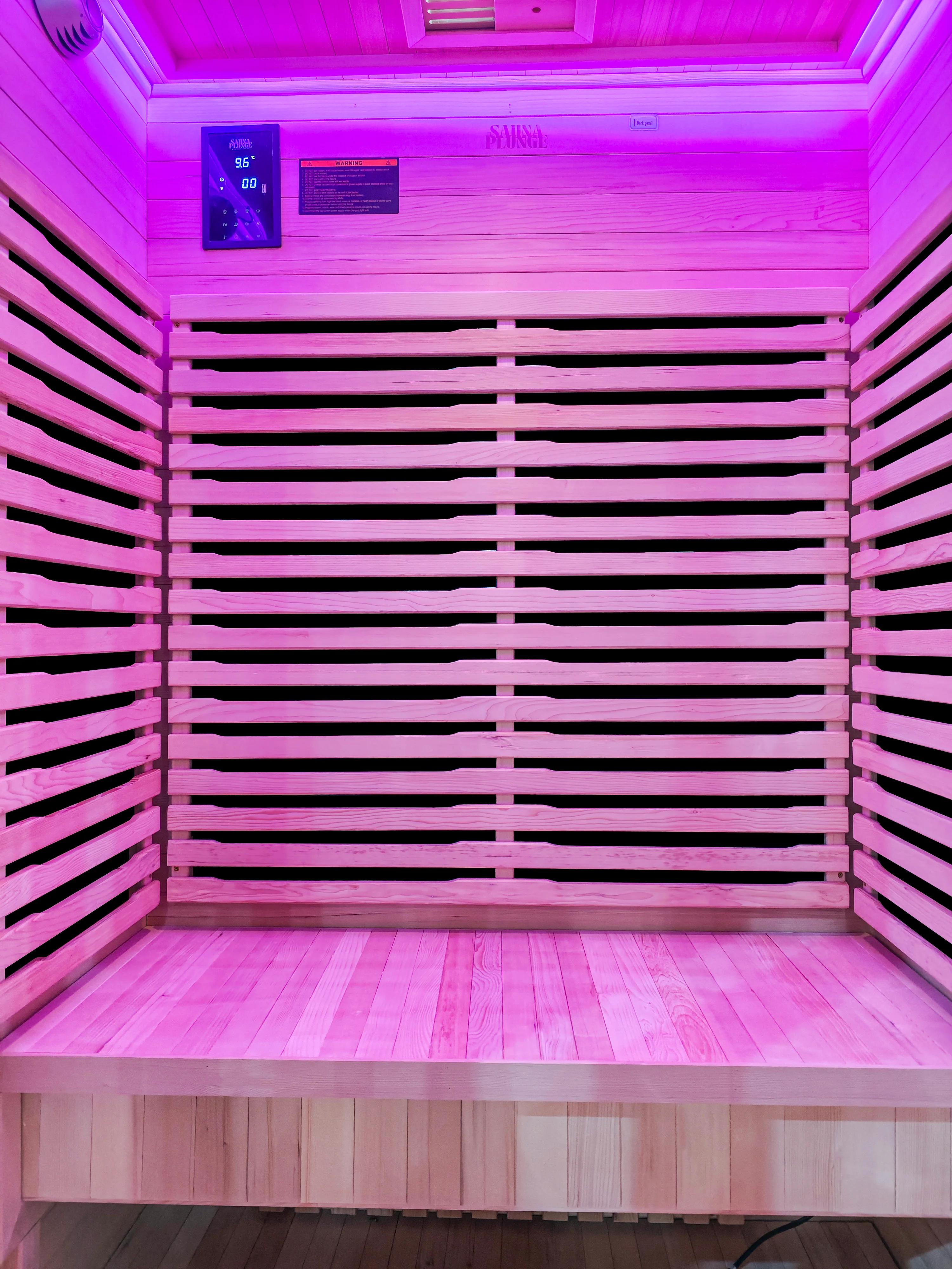SaunaPlunge™ Dales Glow 2 Person Indoor Infrared Sauna | Kaiku